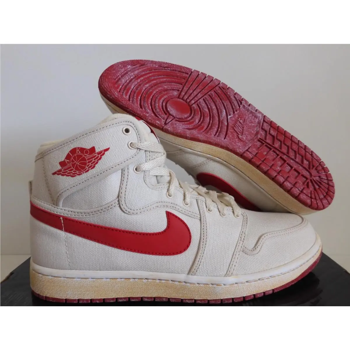 Nike Air Jordan 1 Retro Ajko KO High White-varsity Red SZ 11 554724-067