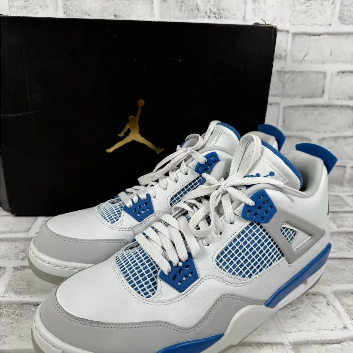 Nike Jordan 4 IV Retro Military Blue Golf Shoes Mens Sz 13 CU9981-101