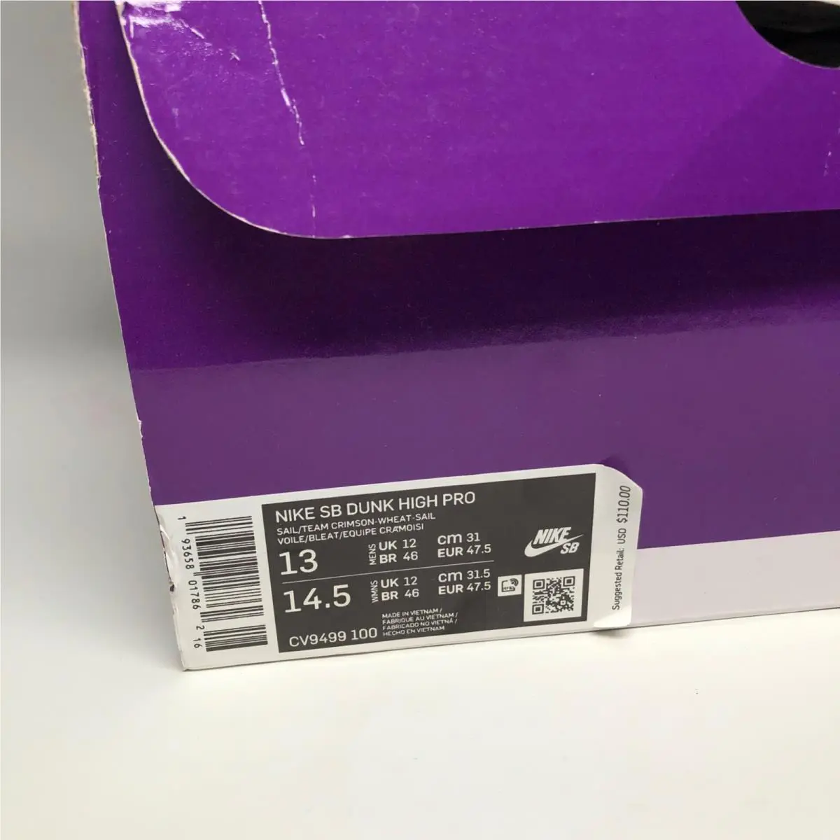Nike shoes - Nike Dunk High - Dunk High - CV9499-100 - Red 0