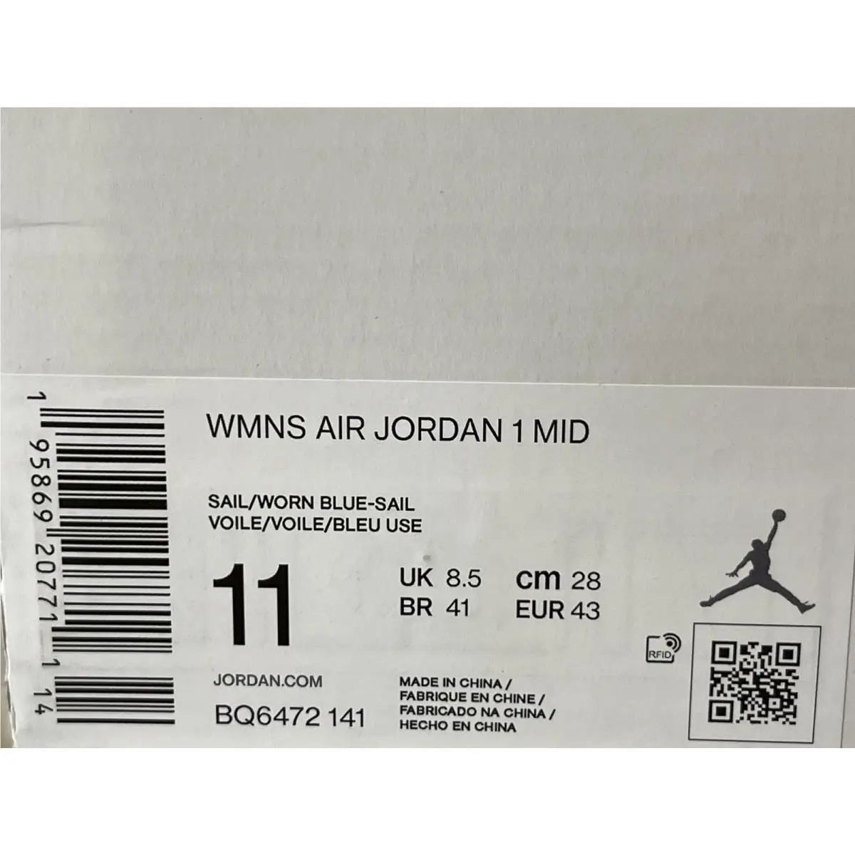 Nike shoes - Air Jordan 1 - Air - BQ6472-141 - White (UPC: 0195869207711) 6