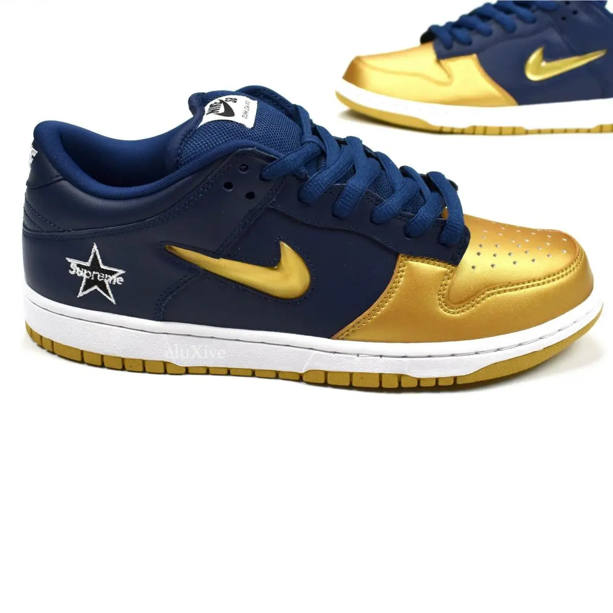 Nike shoes - Nike Sb Dunk Low - Dunk Low - CK3480 700 - Blue, Manufacturer: Metallic Gold 1