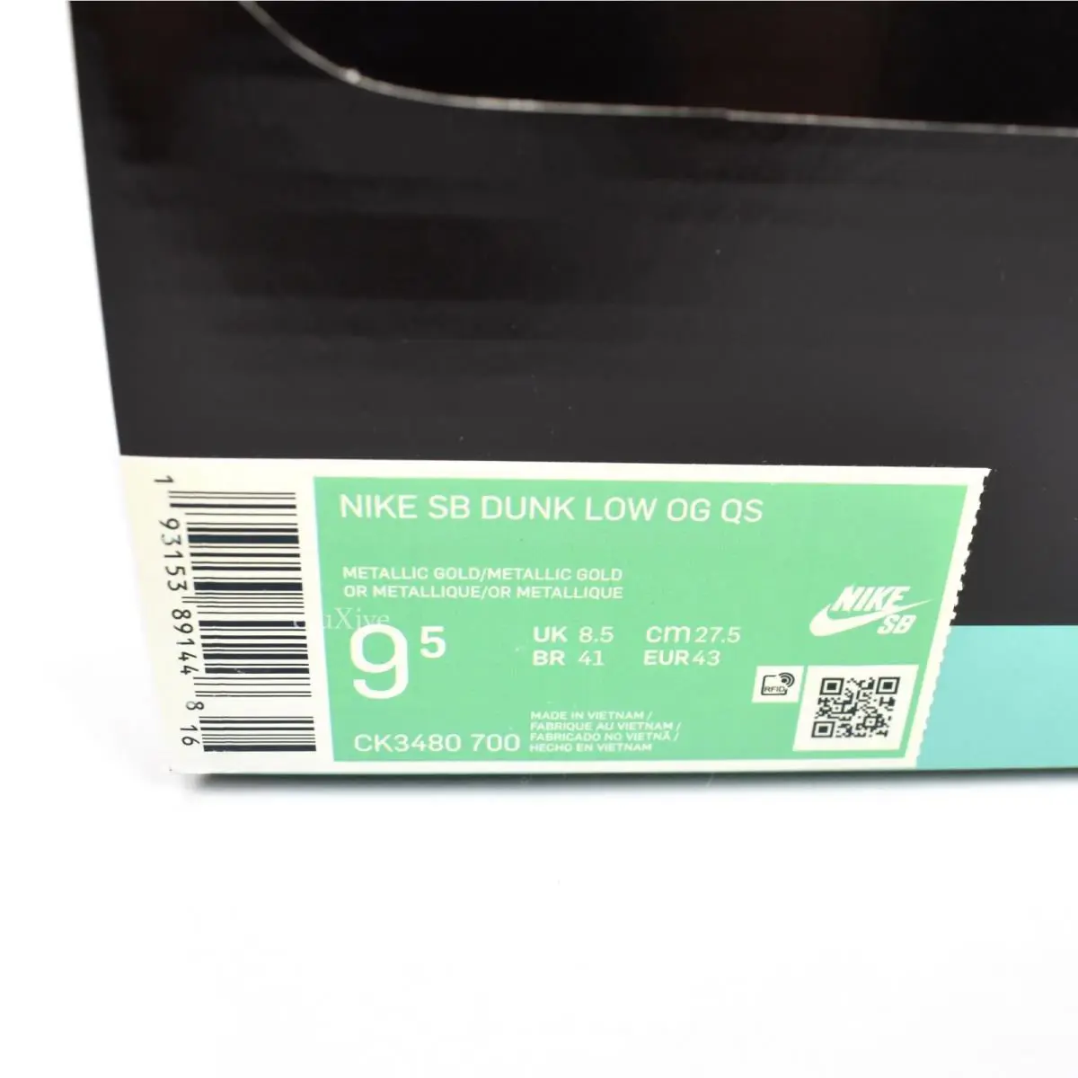Nike shoes - Nike Sb Dunk Low - Dunk Low - CK3480 700 - Blue, Manufacturer: Metallic Gold 10