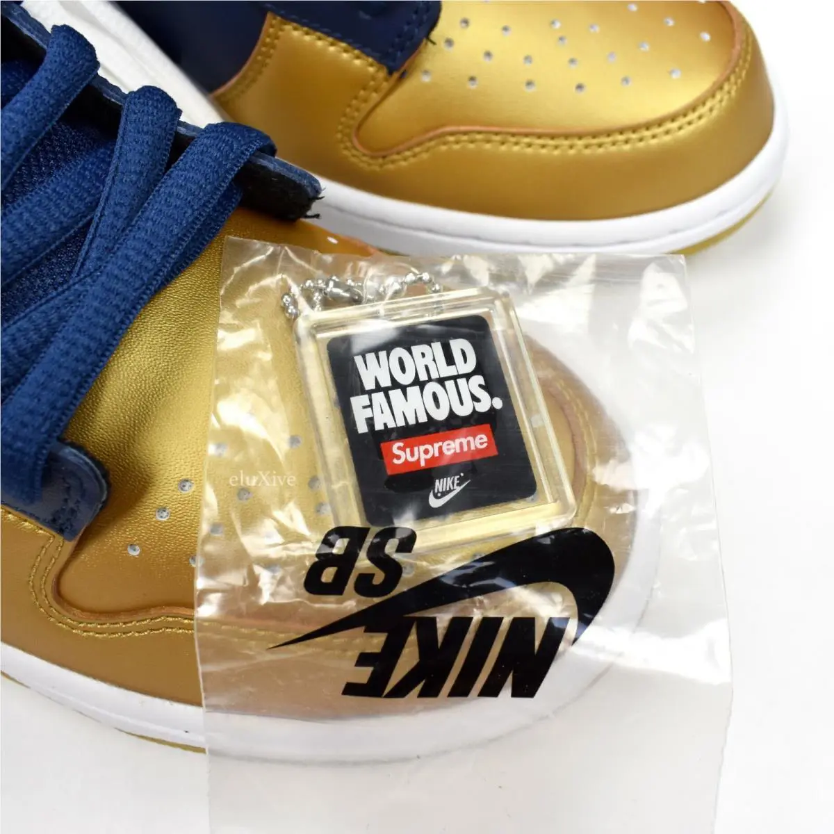 Nike shoes - Nike Sb Dunk Low - Dunk Low - CK3480 700 - Blue, Manufacturer: Metallic Gold 8