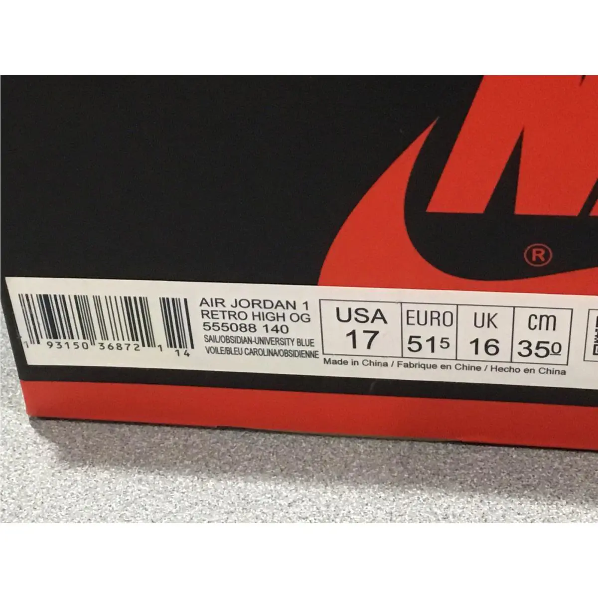 Nike shoes - Jordan OG - 555088-140 - Blue 5