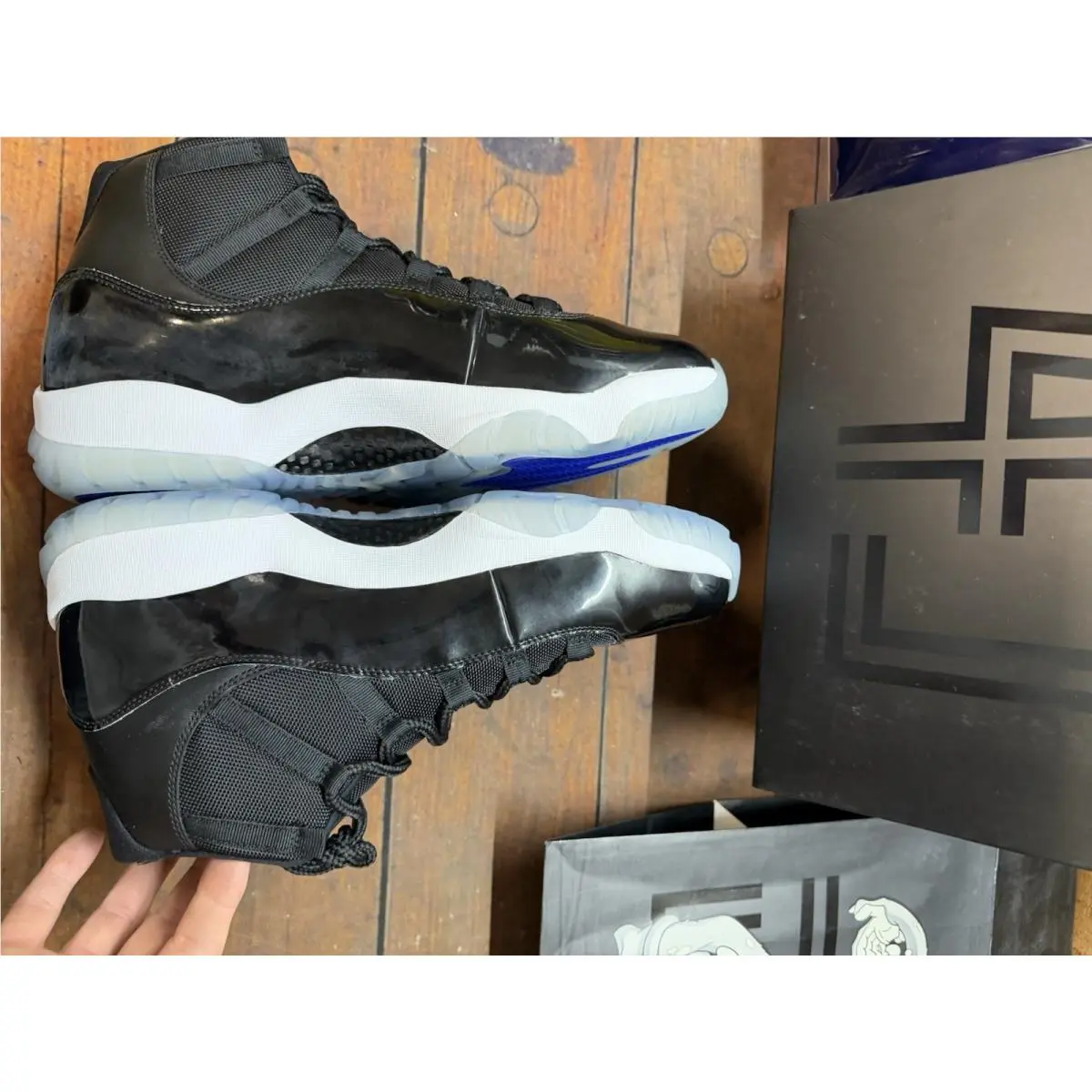 Nike shoes - Air Jordan 11 - Air - 378037-003 - Black (UPC: 0888507264442) 13
