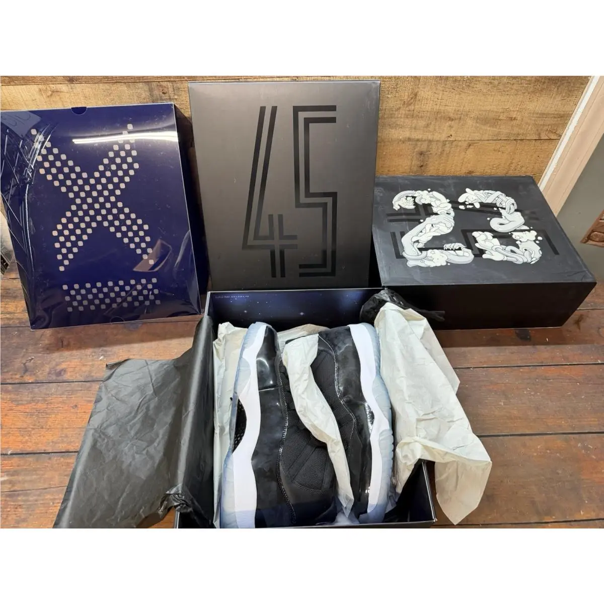 Nike shoes - Air Jordan 11 - Air - 378037-003 - Black (UPC: 0888507264442) 5