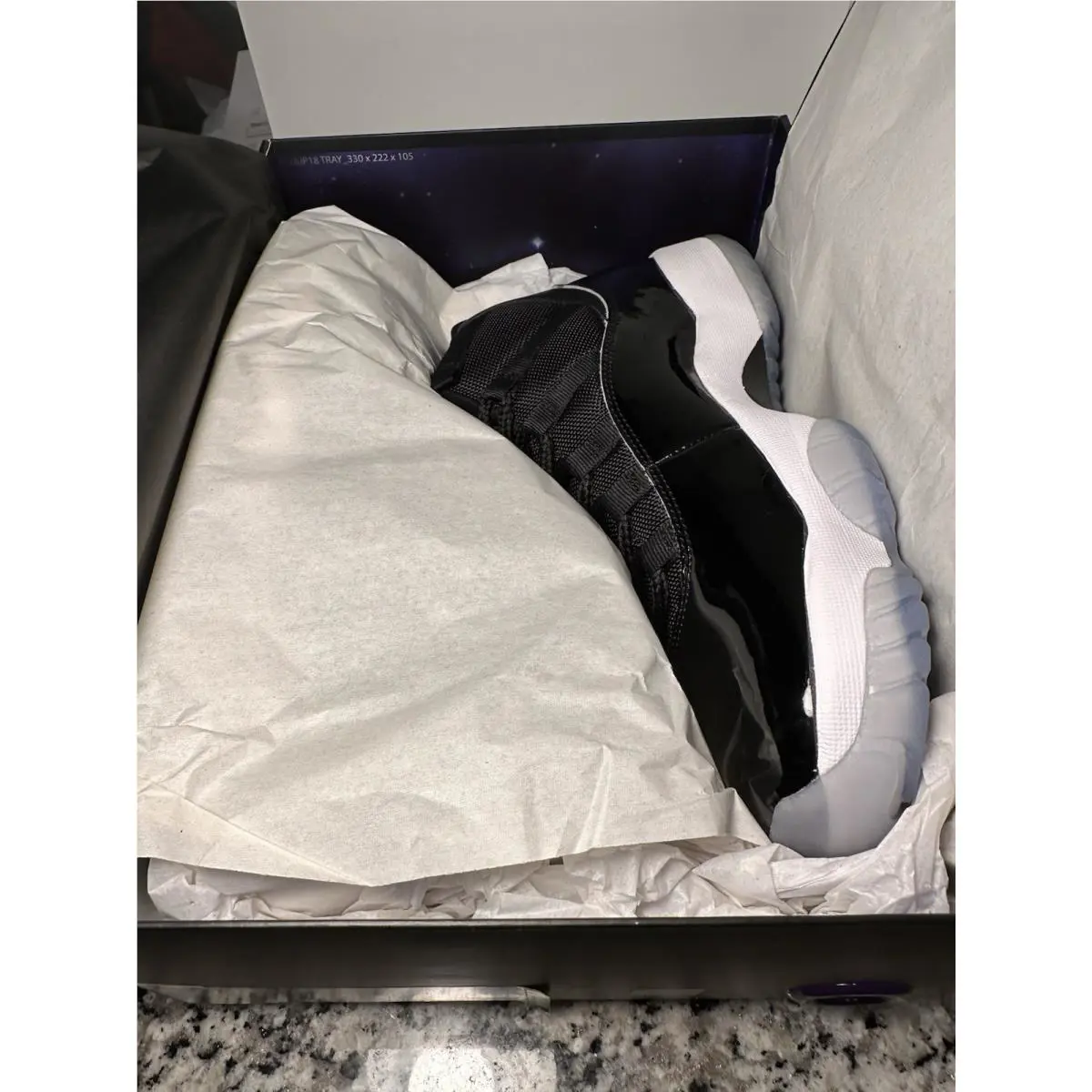 Nike shoes - Air Jordan 11 - Air - 378037-003 - Black, Manufacturer: Black/Concord/White (UPC: 0888507264244) 9