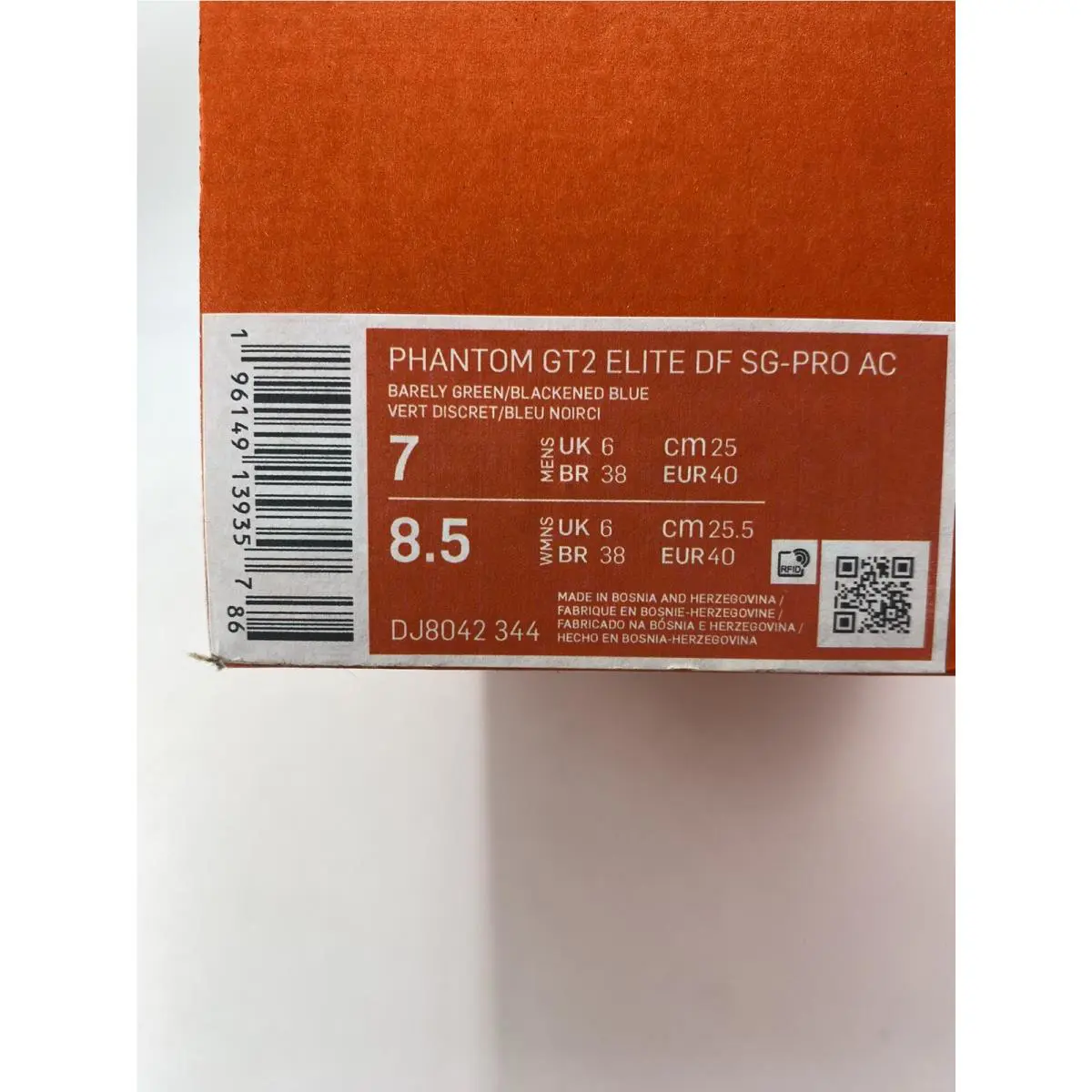 Nike shoes - Nike Phantom GT2 - Phantom - DJ8042 344 - Barely Green/Blackened Blue (UPC: 196149139357) 6