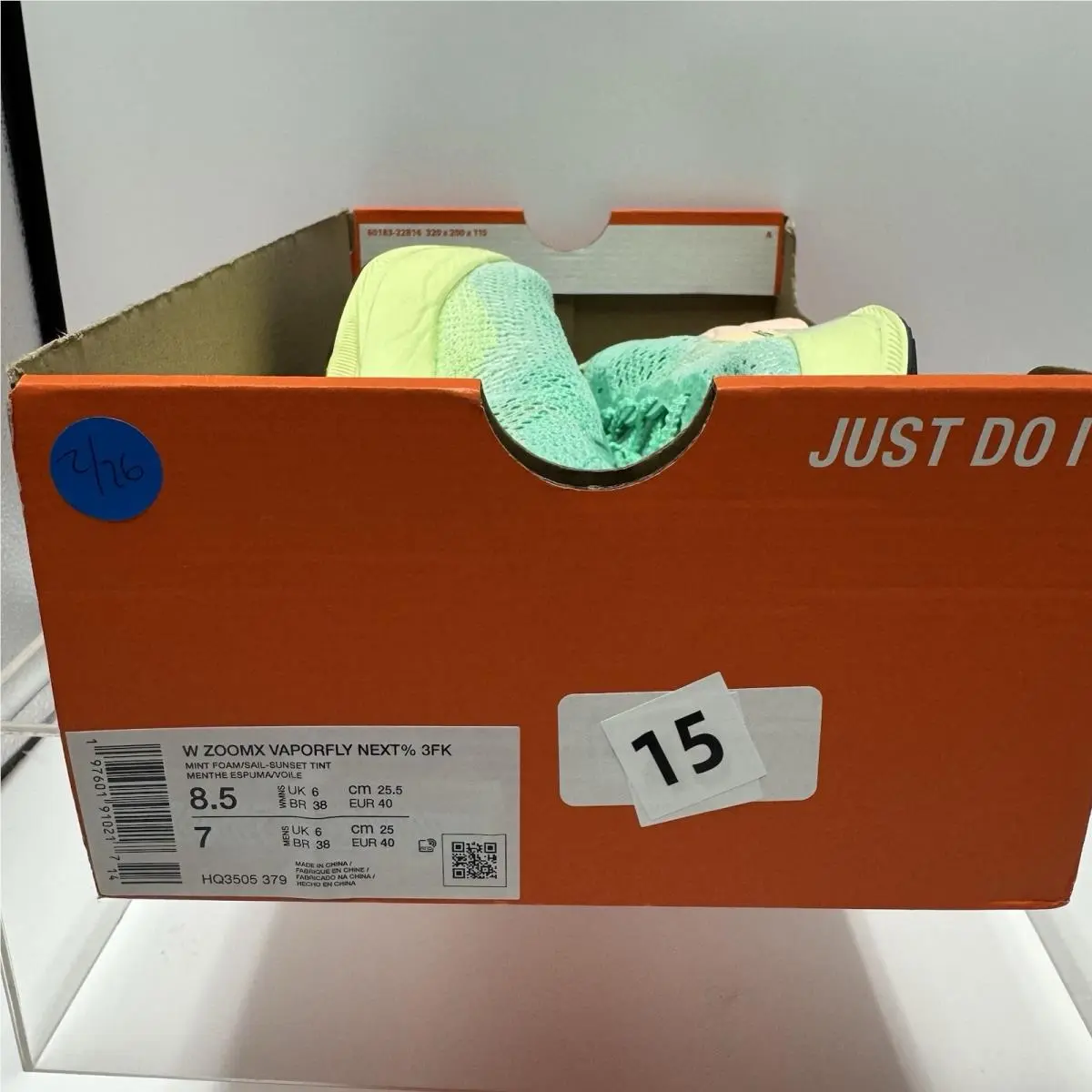 Nike shoes - Nike ZoomX Vaporfly Next% 3 - HQ3505-379 - Green 5