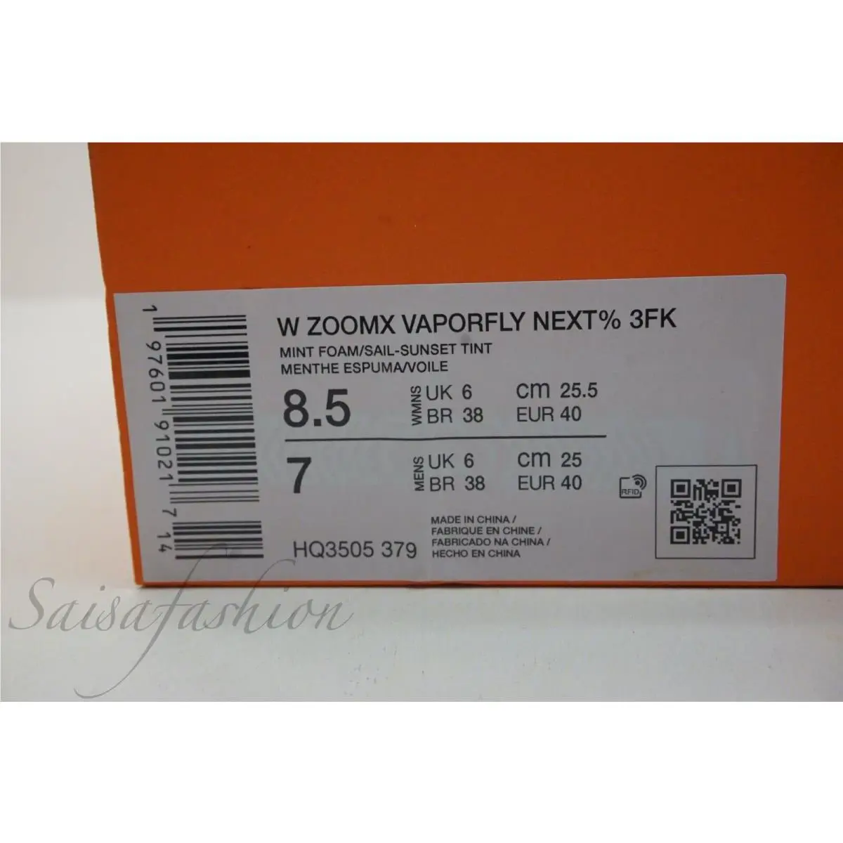 Nike shoes - Nike ZoomX Vaporfly - ZoomX Vaporfly - HQ3505-379 - Green (UPC: 197601910217) 2