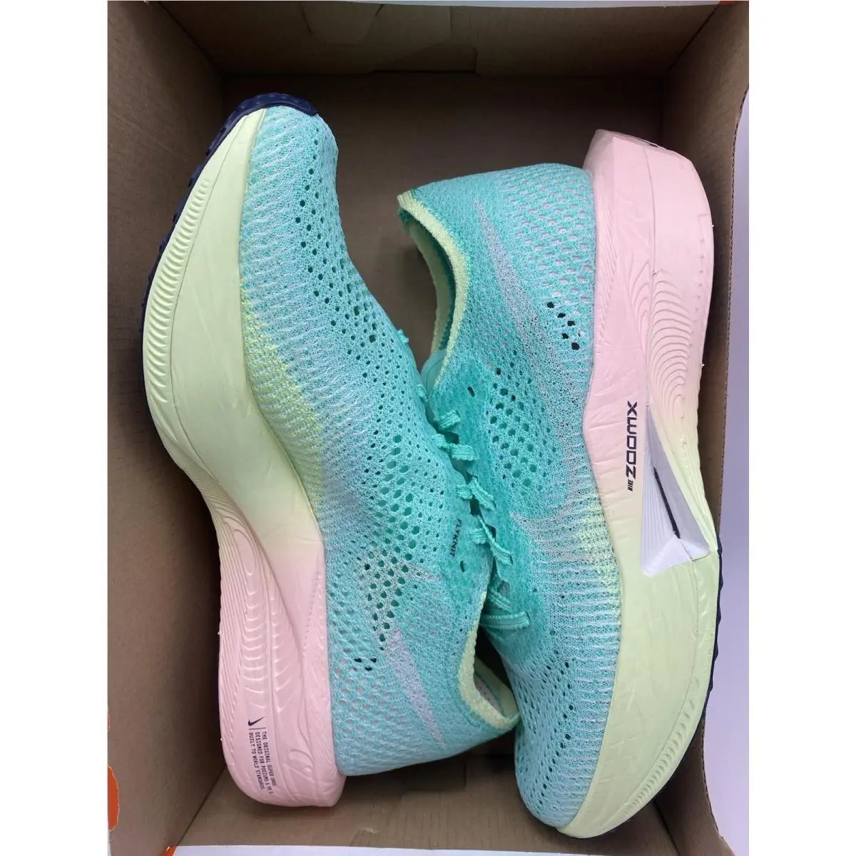 Nike shoes - Nike ZoomX Vaporfly - ZoomX Vaporfly - HQ3505 379 - Mint Foam/Sail-Sunset Tint (UPC: 197601910217) 5
