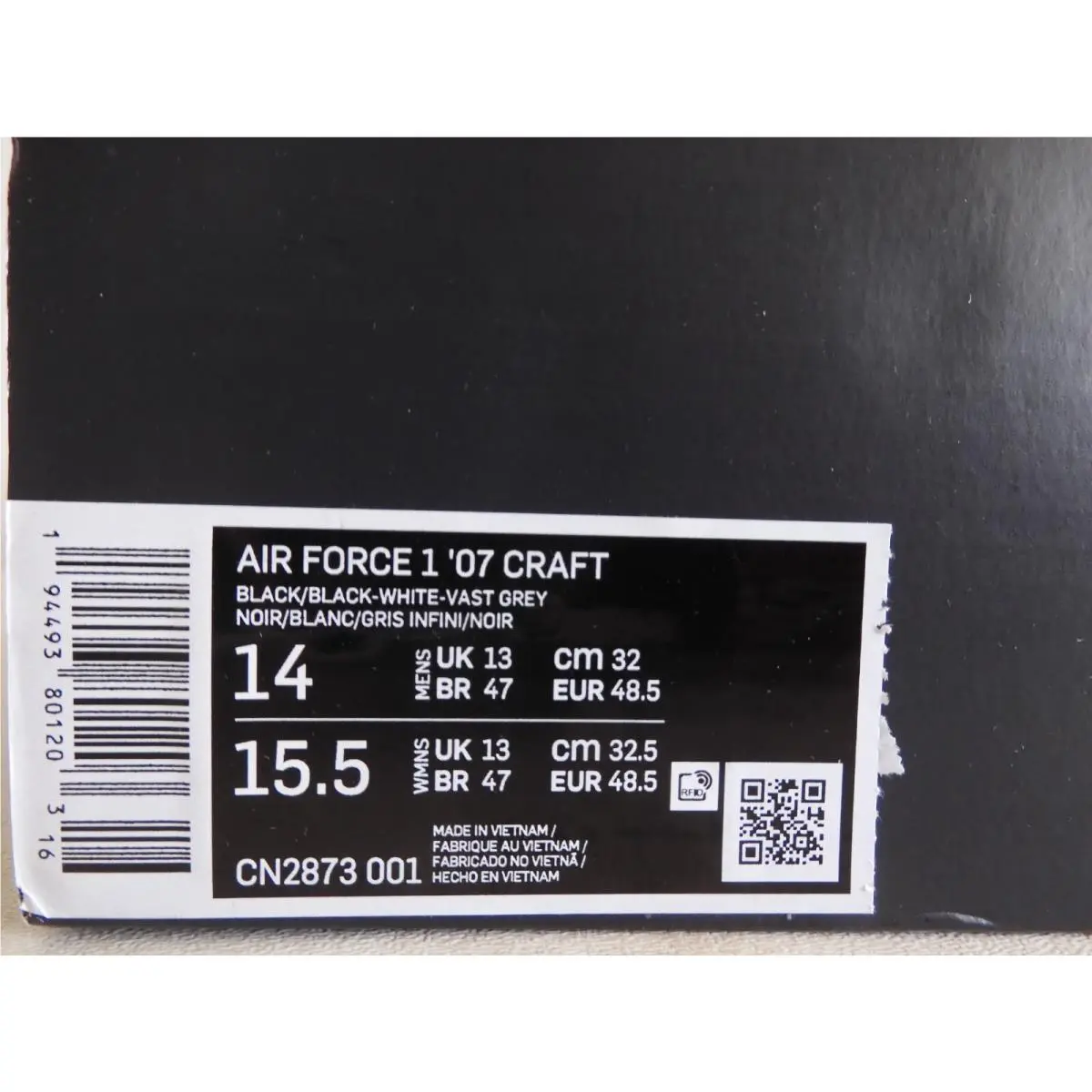Nike shoes - Nike Air Force 1 `07 - CN2873-001 - Black (UPC: 194493801203) 3