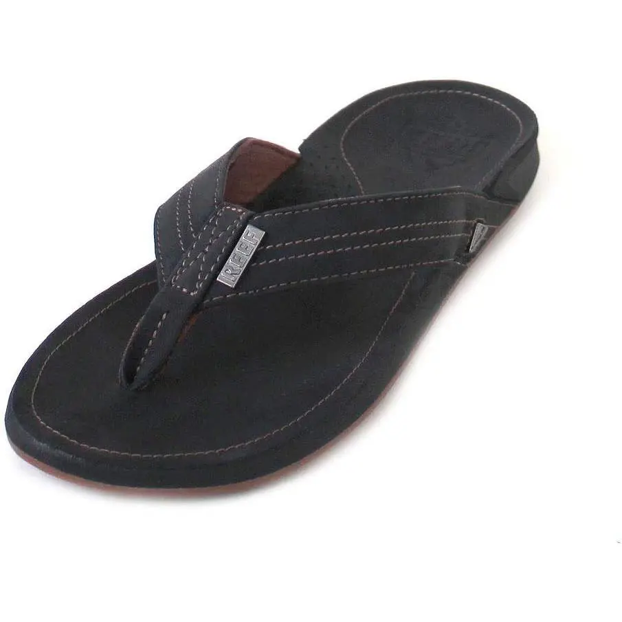 Men`s J-bay Iii Leather Sandals Flip Flop Noche Camel Dark Brown RB002616 Noche by Reef