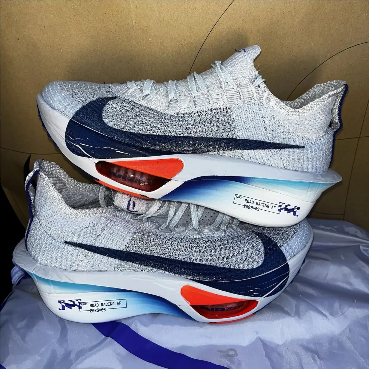 Air Zoom Alphafly Next% 3 Grey Blue Void Nby FD8315-001 Women Size 7 by Nike