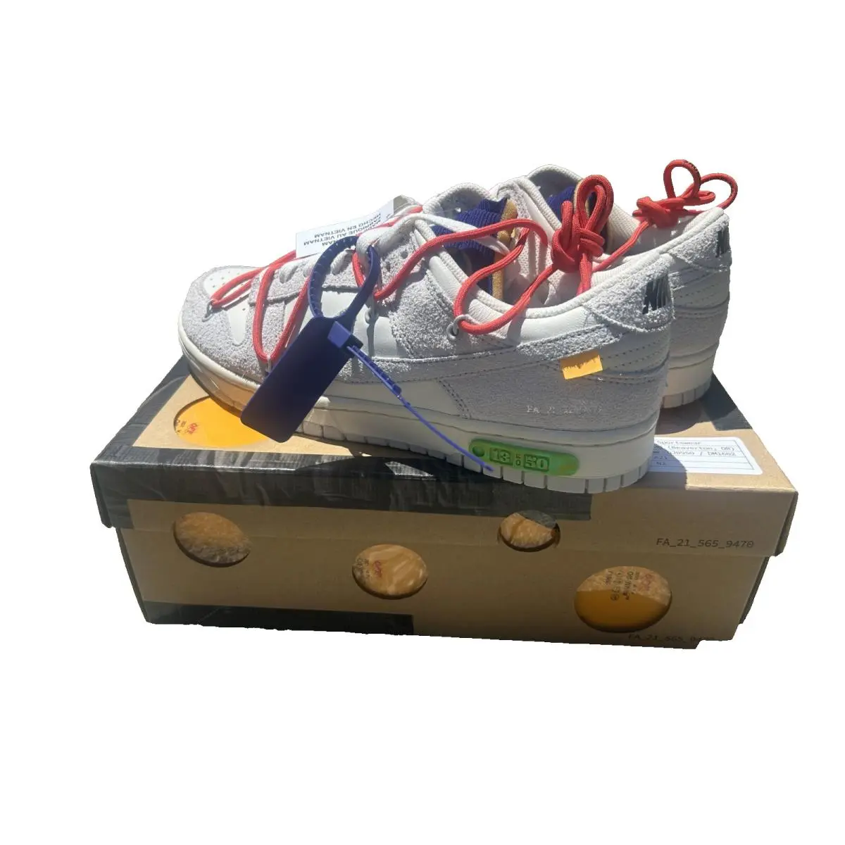 Nike Off-white x Dunk Low Lot 13 of 50-2021 - Size 9 -DJ0950 110