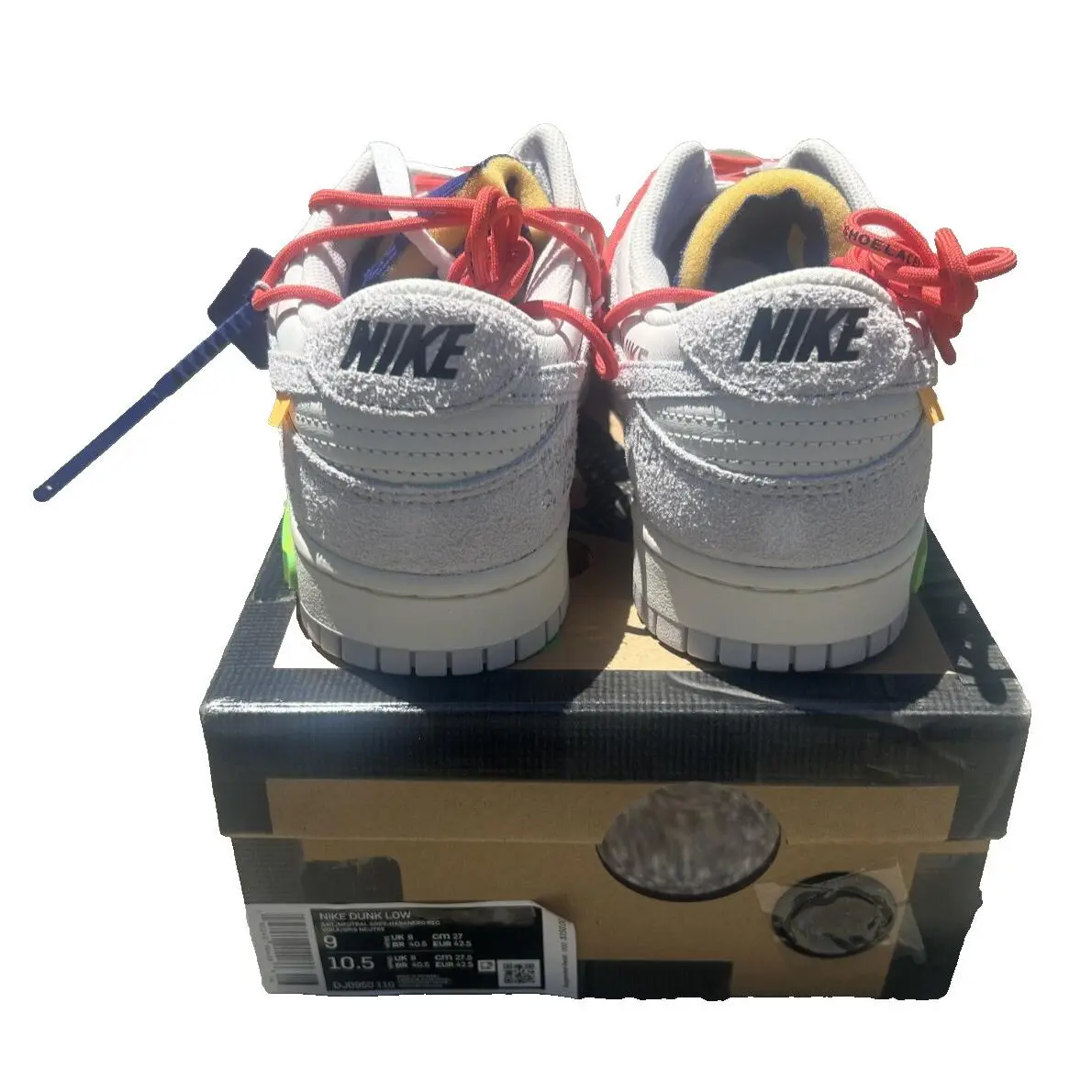 Nike shoes - Nike Dunk - Dunk - DJ0950-110 - White, Manufacturer: Sail/Neutral Grey/Habanero Red (UPC: 0195240904086) 0