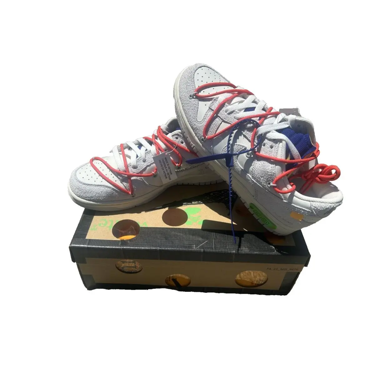 Nike shoes - Nike Dunk - Dunk - DJ0950-110 - White, Manufacturer: Sail/Neutral Grey/Habanero Red (UPC: 0195240904086) 1