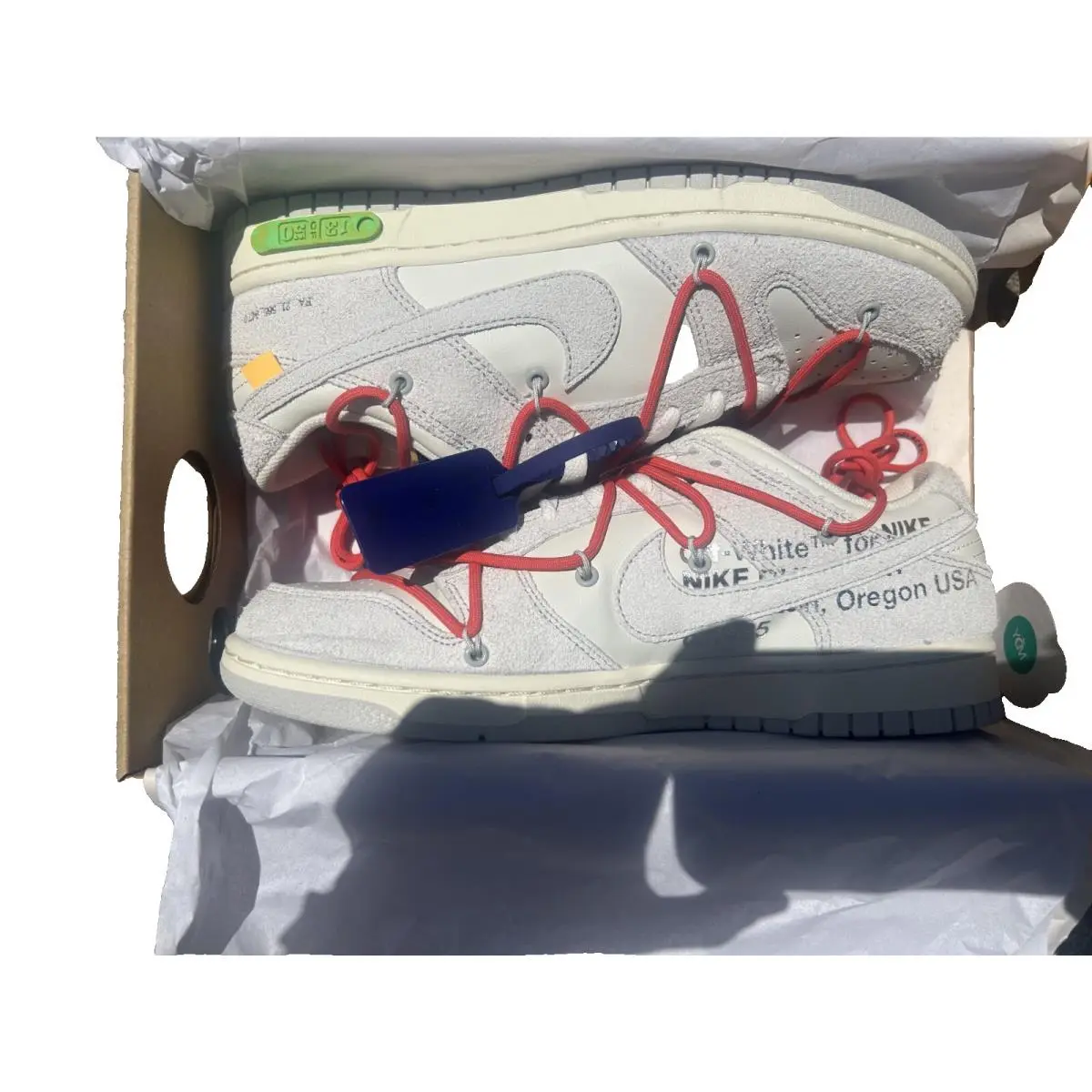 Nike shoes - Nike Dunk - Dunk - DJ0950-110 - White, Manufacturer: Sail/Neutral Grey/Habanero Red (UPC: 0195240904086) 2