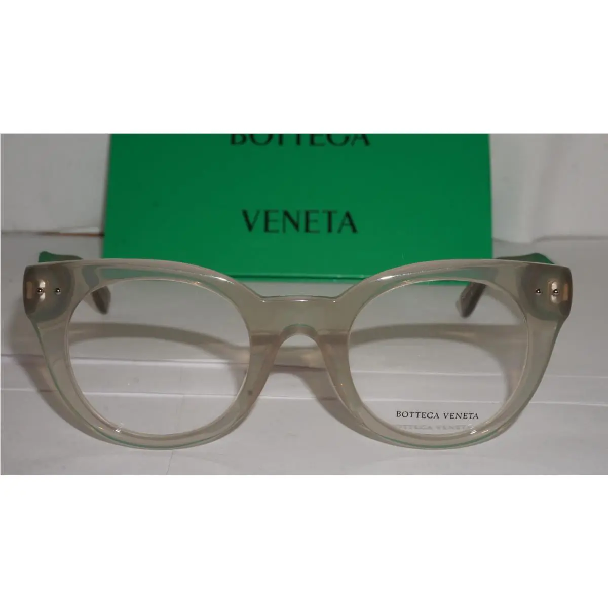 Bottega Veneta Eyeglasses Clear Grey BV0085O 004 47 24 140