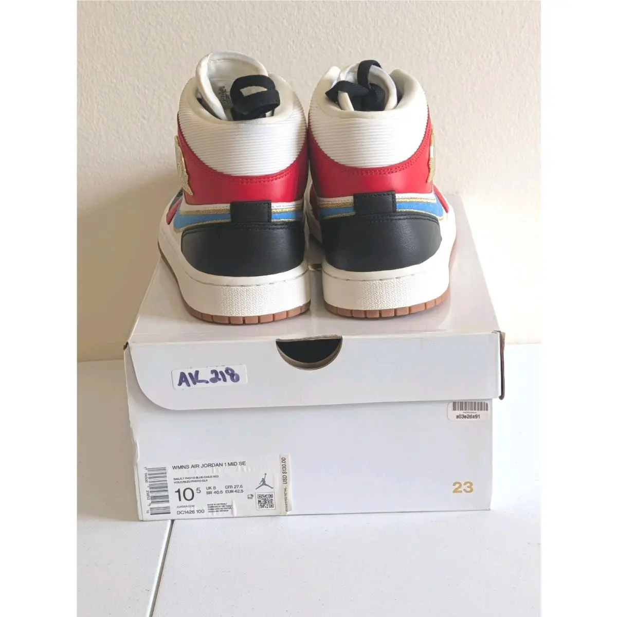 Nike shoes - Air Jordan 1 - Air - DC1426-100 - White (UPC: 0194500258525) 8