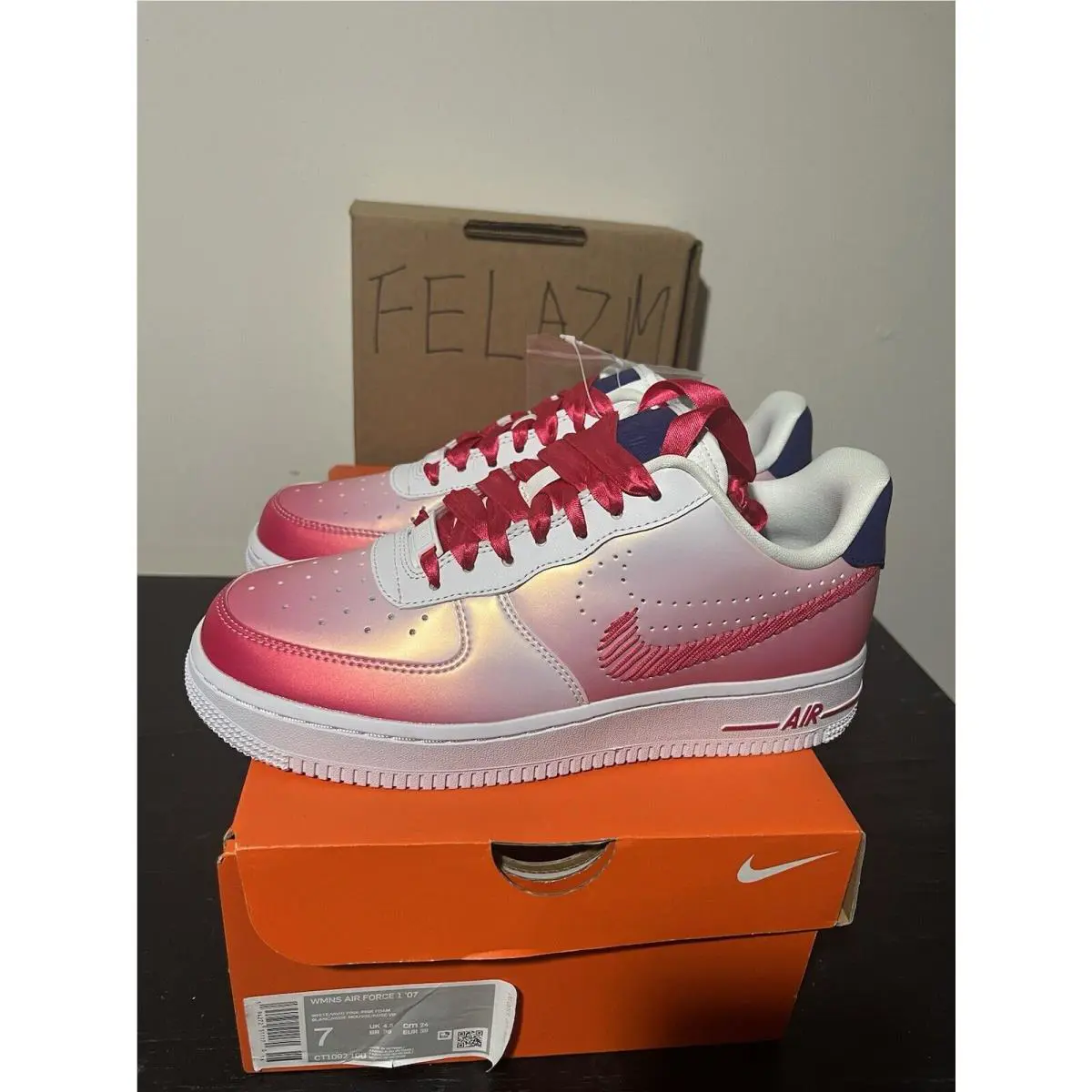 Nike shoes - Nike Air Force 1 - Air Force - CT1092-100 - Pink 1