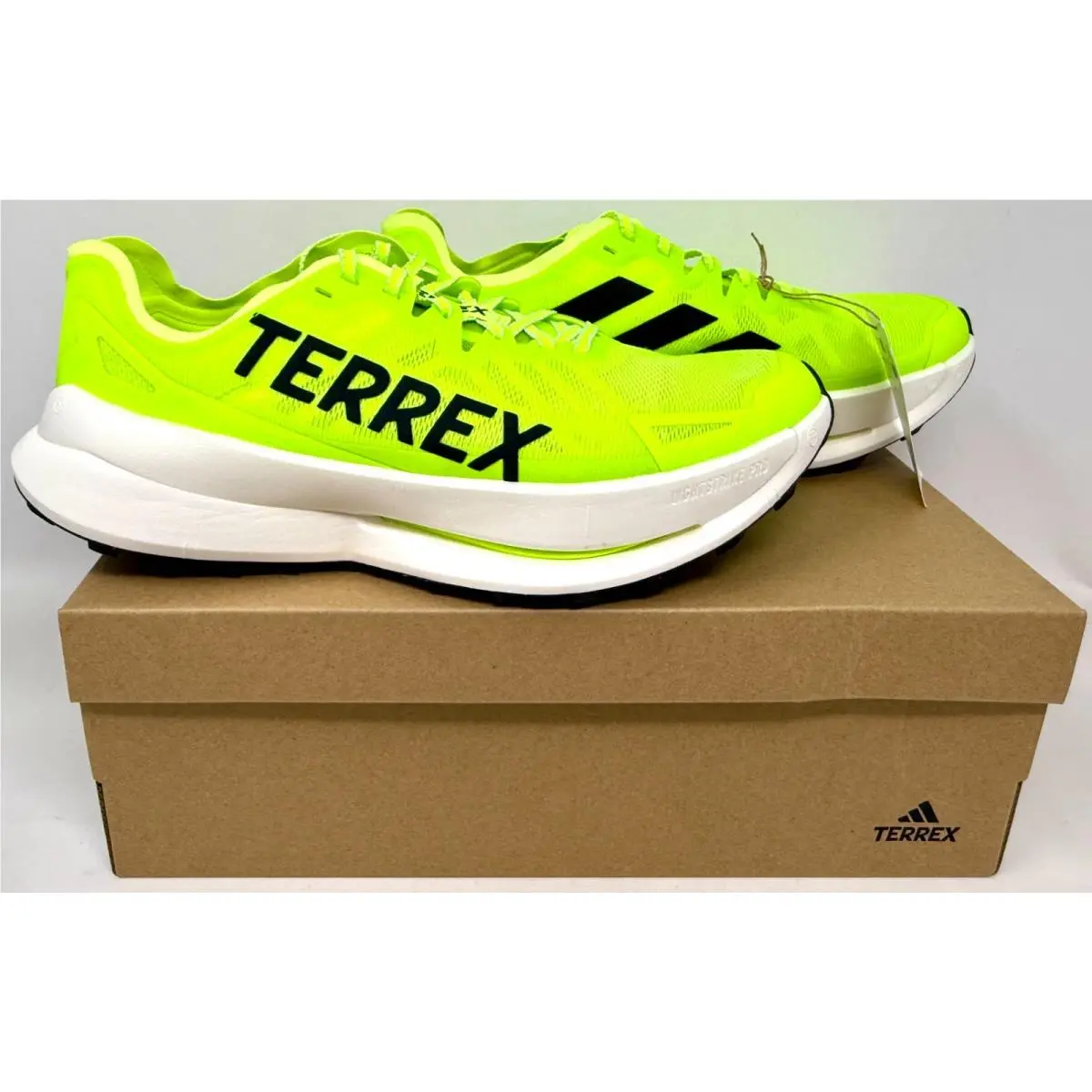 US Men`s 10 Adidas Terrex Agravic Speed Ultra Trail Running Shoes Green