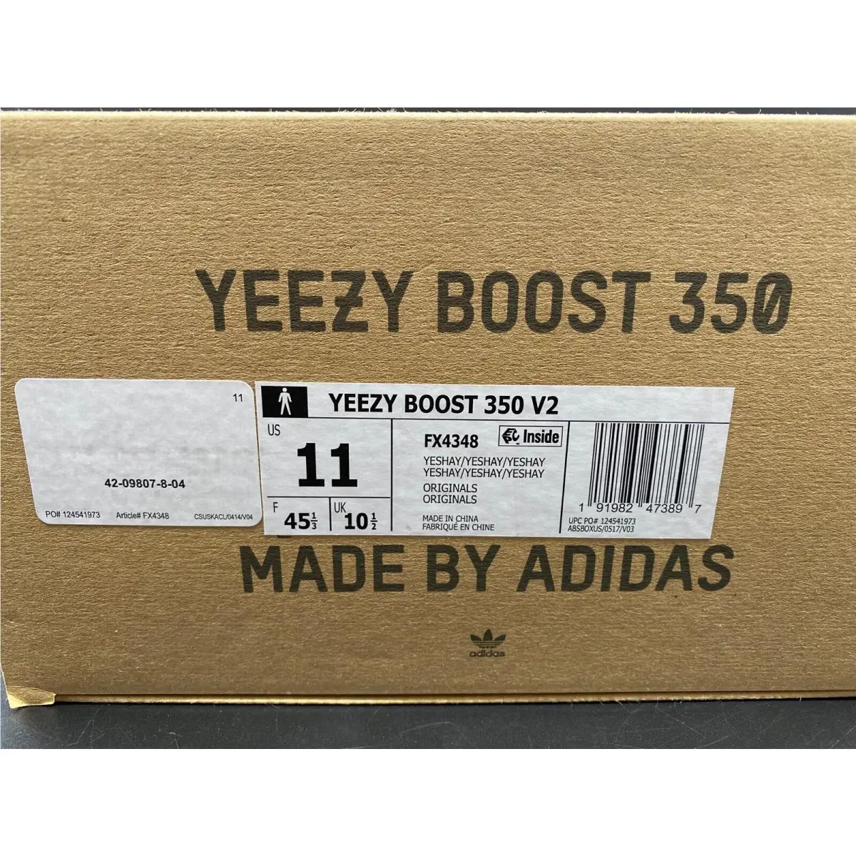 Adidas shoes - adidas Yeezy Boost 350 - Yeezy Boost - FX4348 - Gray (UPC: 0191982473897) 8