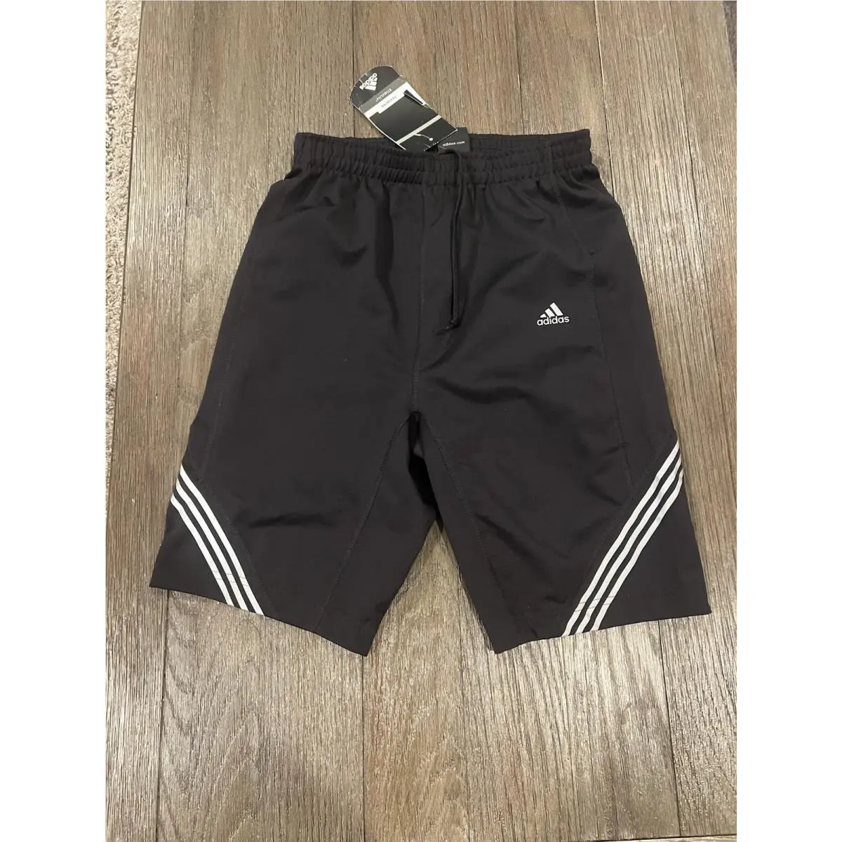 Mens Adidas Spandex Tights Compression Shorts Race Half Tights Black L