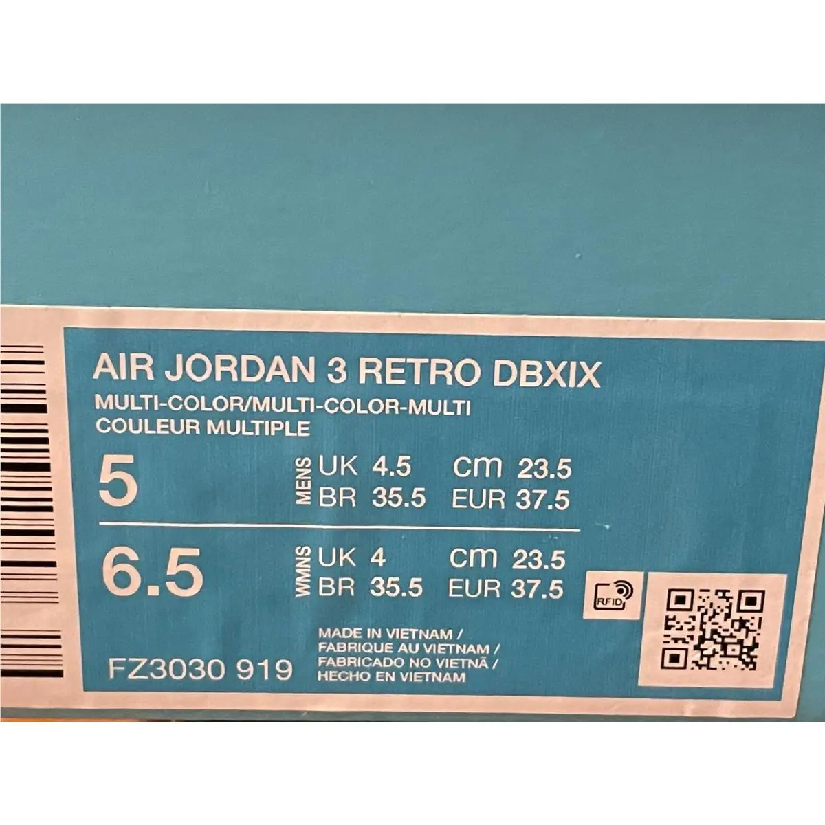Nike shoes - Air Jordan 3 - Air - FZ3030-919 - Blue 7