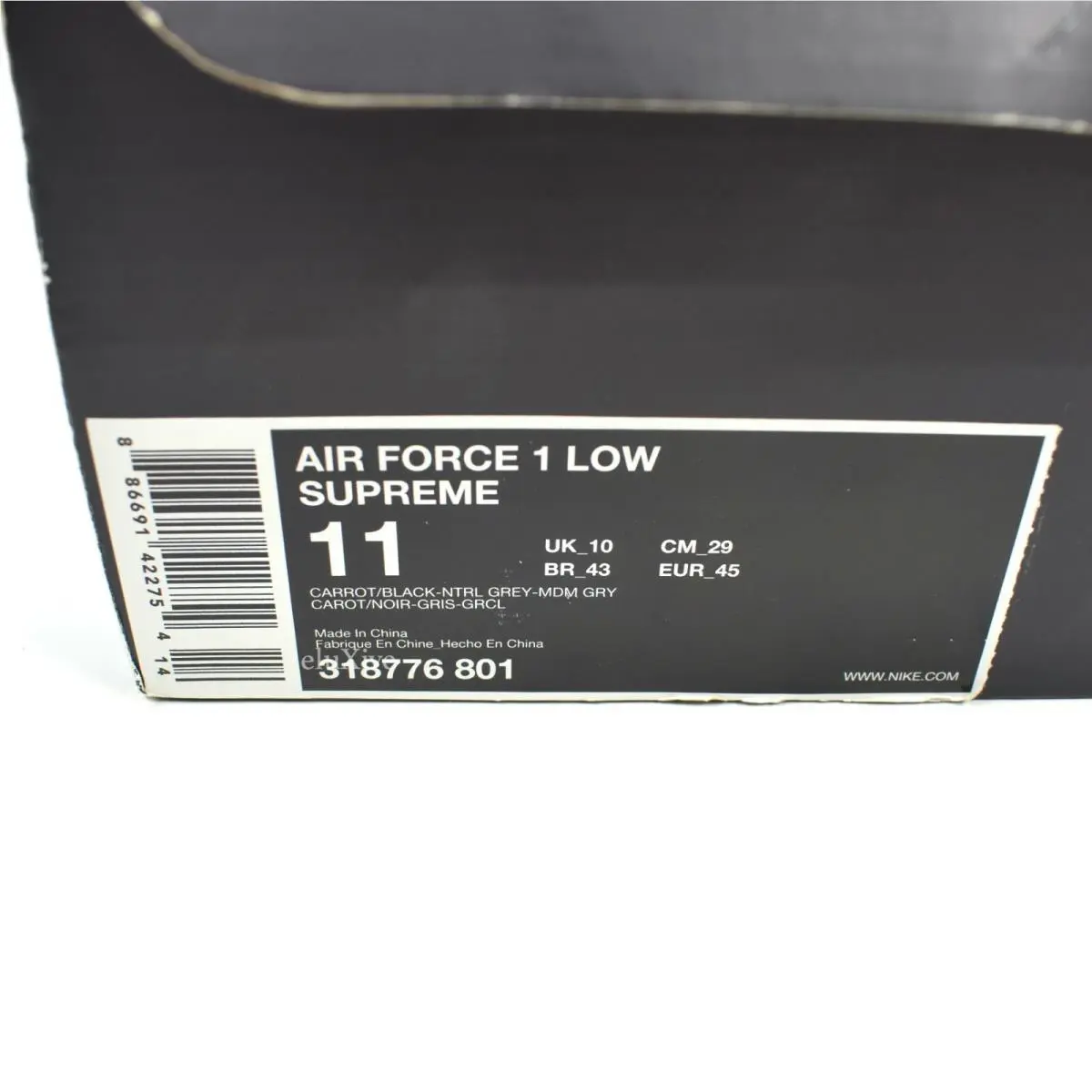 Nike shoes - Nike Air Force 1 - Air Force - 318776-801 - Black 9