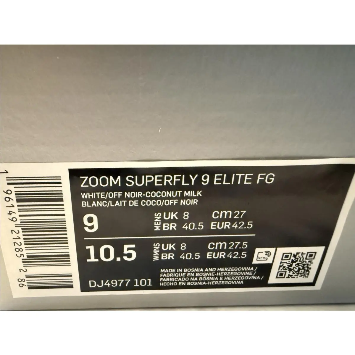 Nike shoes - Nike Zoom Mercurial Superfly 9 Elite FG - DJ4977-101 - White 6