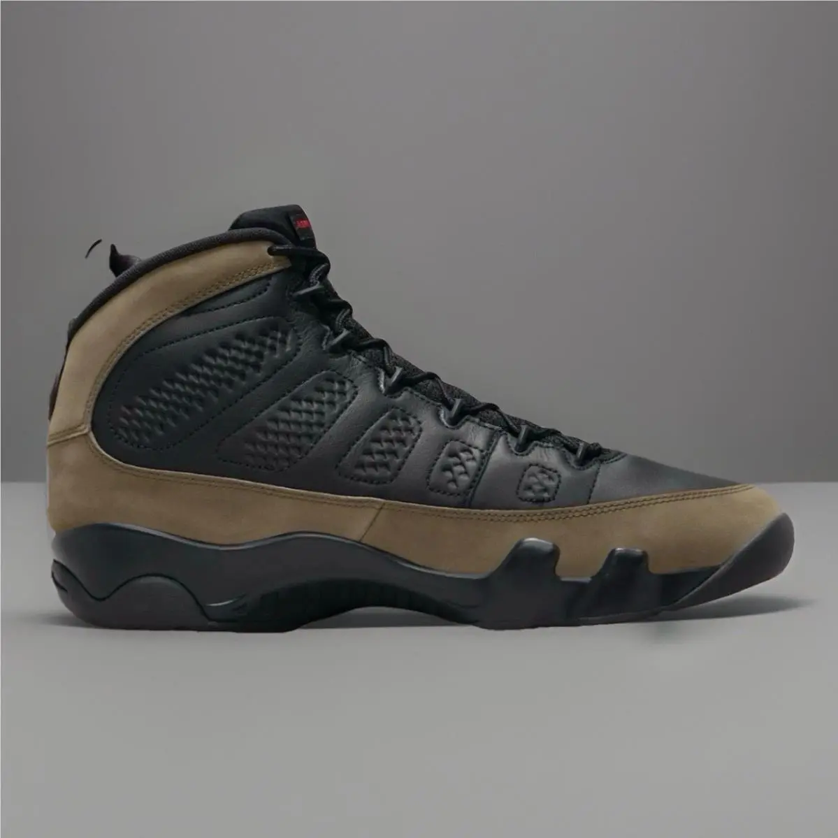 Nike shoes - Air Jordan 9 Retro - Air Retro - HV4794 030 - Black / True Red-Light Olive (UPC: 197602475586) 8