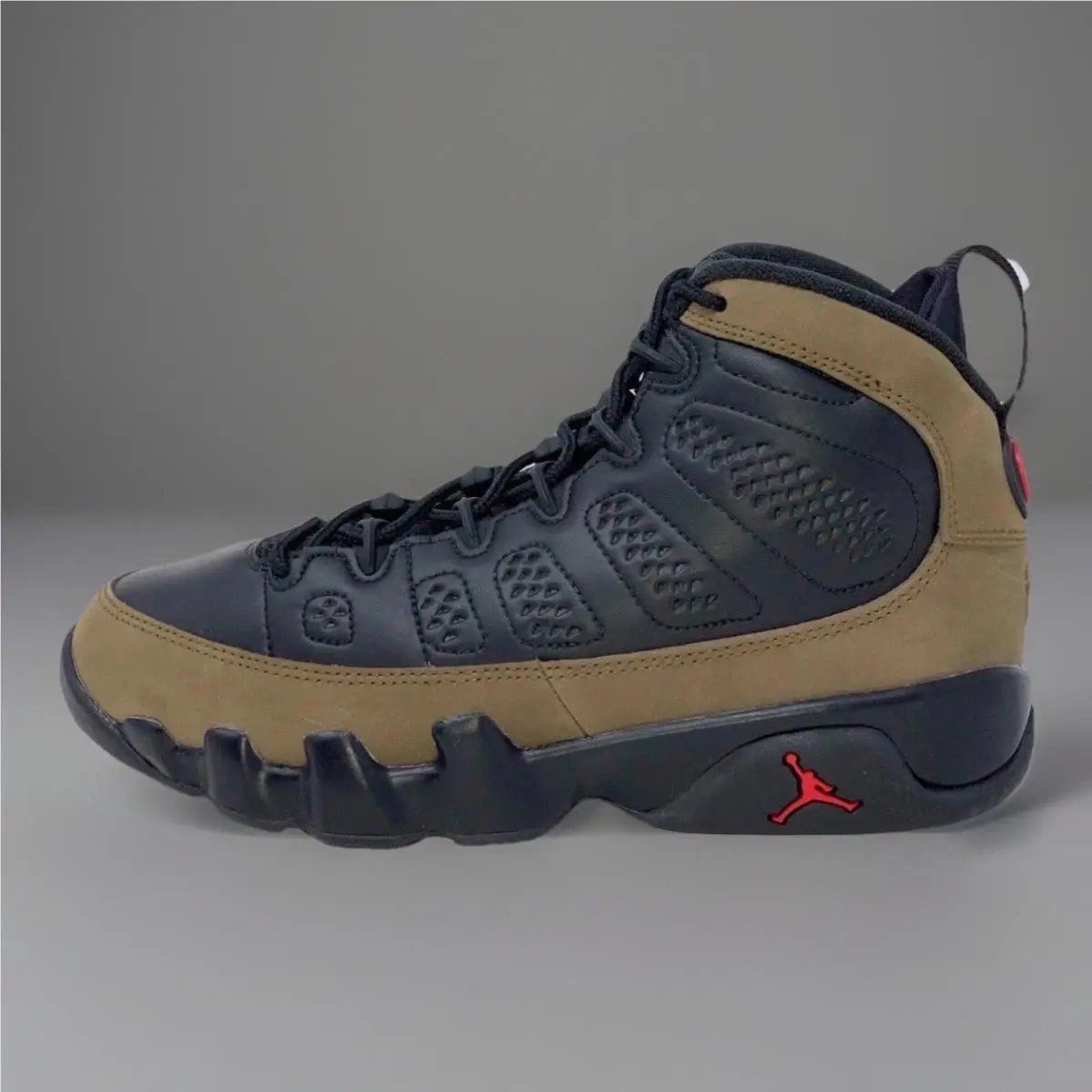 Nike shoes - Air Jordan 9 Retro - Air Retro - HV4794 030 - Black / True Red-Light Olive (UPC: 197602475586) 9