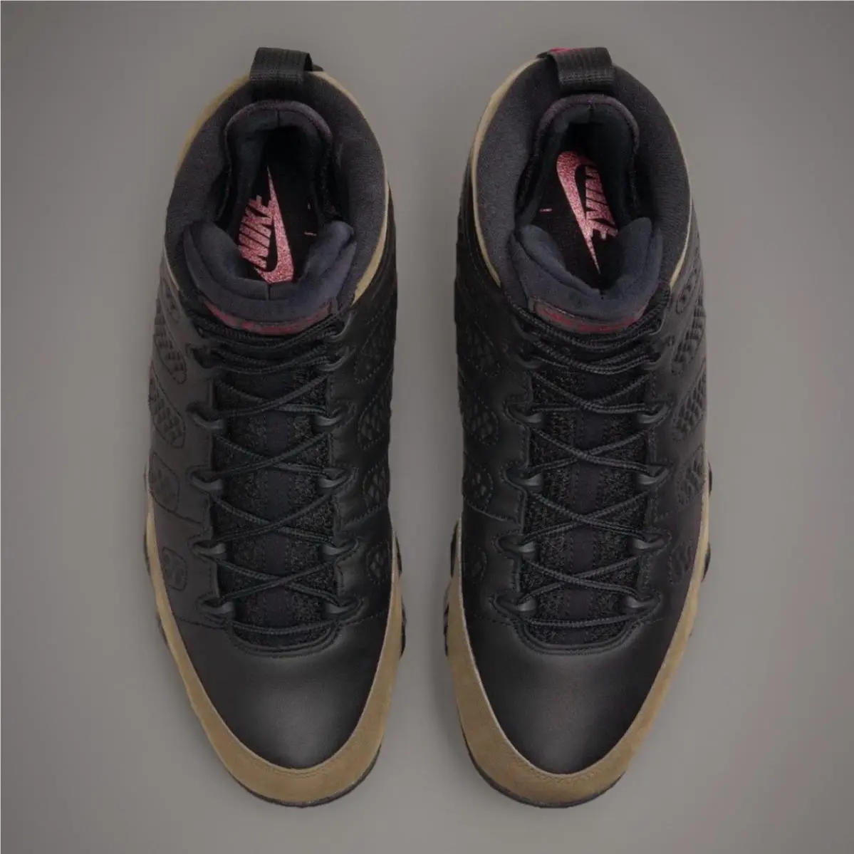 Nike shoes - Air Jordan 9 Retro - Air Retro - HV4794 030 - Black / True Red-Light Olive (UPC: 197602475586) 5