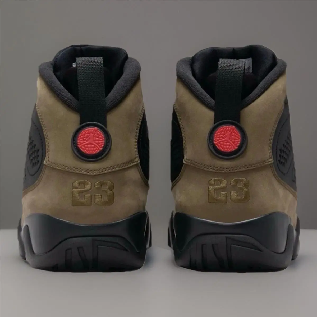 Nike shoes - Air Jordan 9 Retro - Air Retro - HV4794 030 - Black / True Red-Light Olive (UPC: 197602475586) 7
