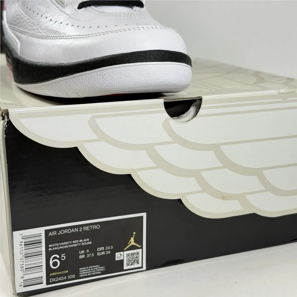 Nike shoes - Air Jordan 2 - Air - DX2454-106 - WHITE/VARSITY RED-BLACK 0