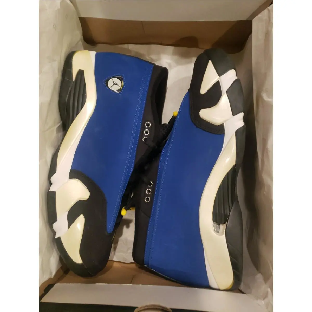 Nike shoes - air jordan 14 retro low - 807511405 - Black/White/Royal 10