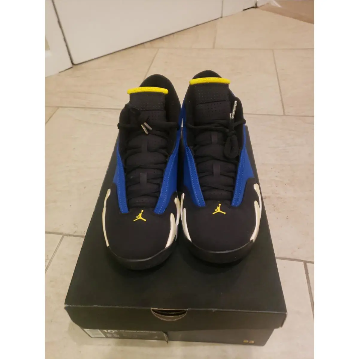 Nike shoes - air jordan 14 retro low - 807511405 - Black/White/Royal 3