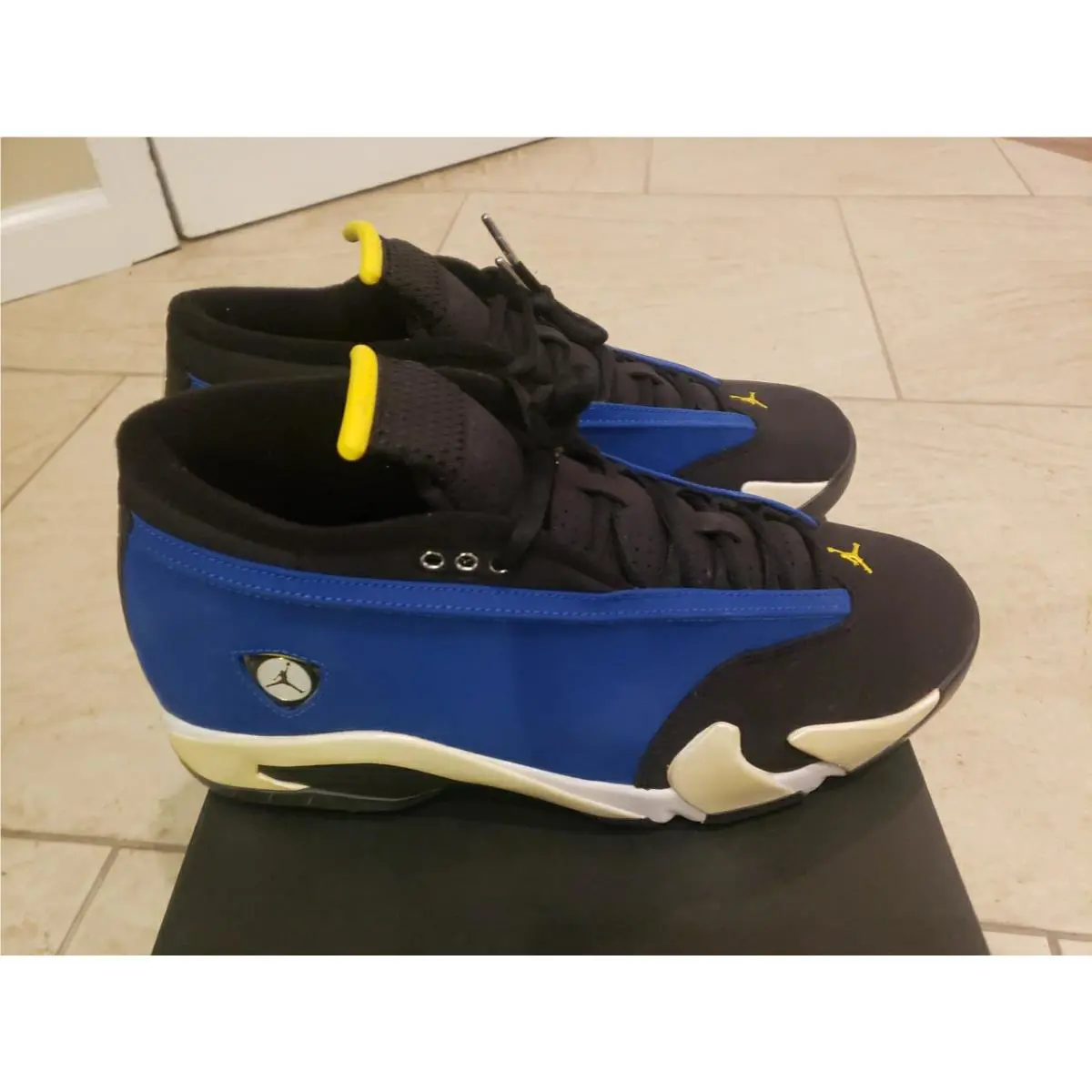 Nike shoes - air jordan 14 retro low - 807511405 - Black/White/Royal 4