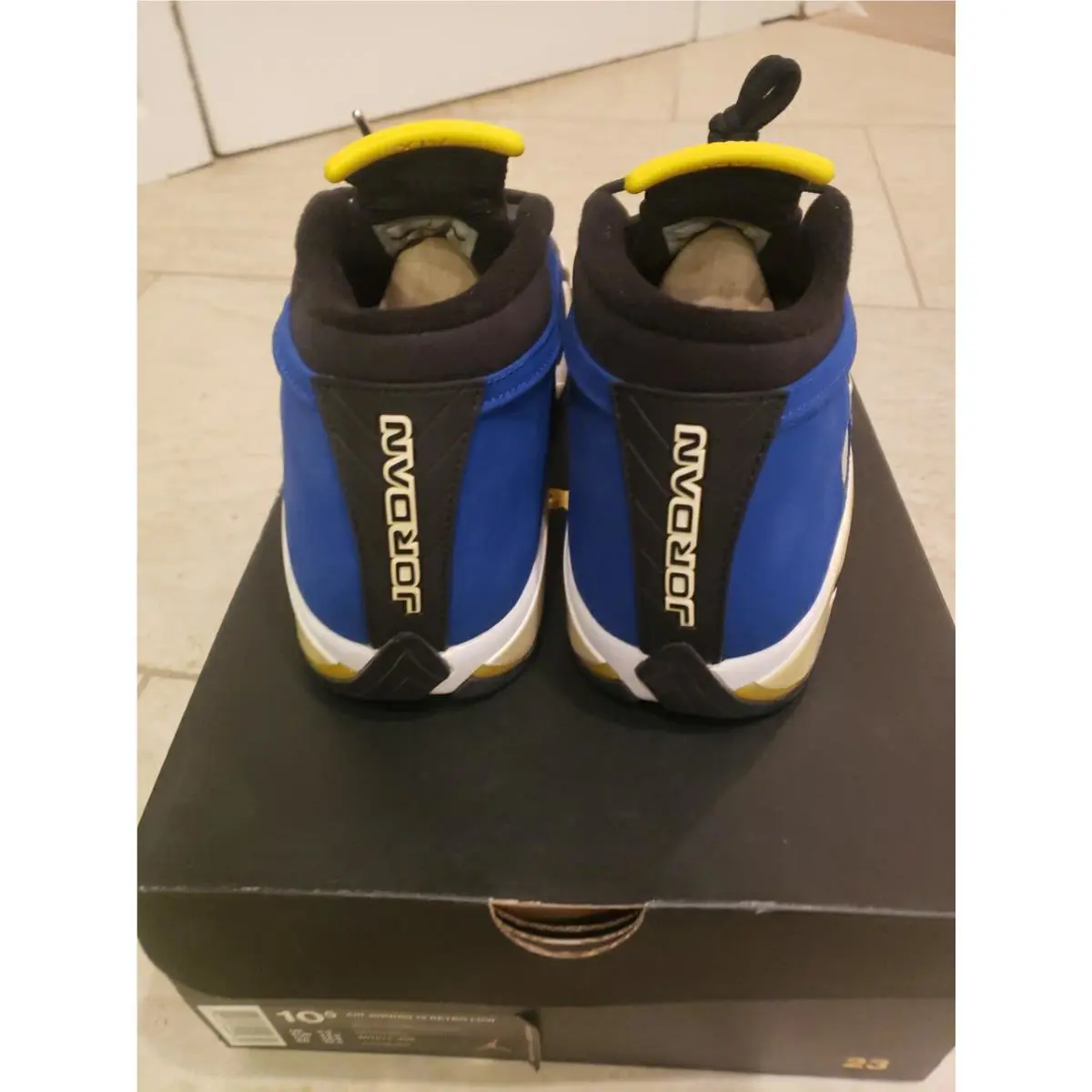 Nike shoes - air jordan 14 retro low - 807511405 - Black/White/Royal 5