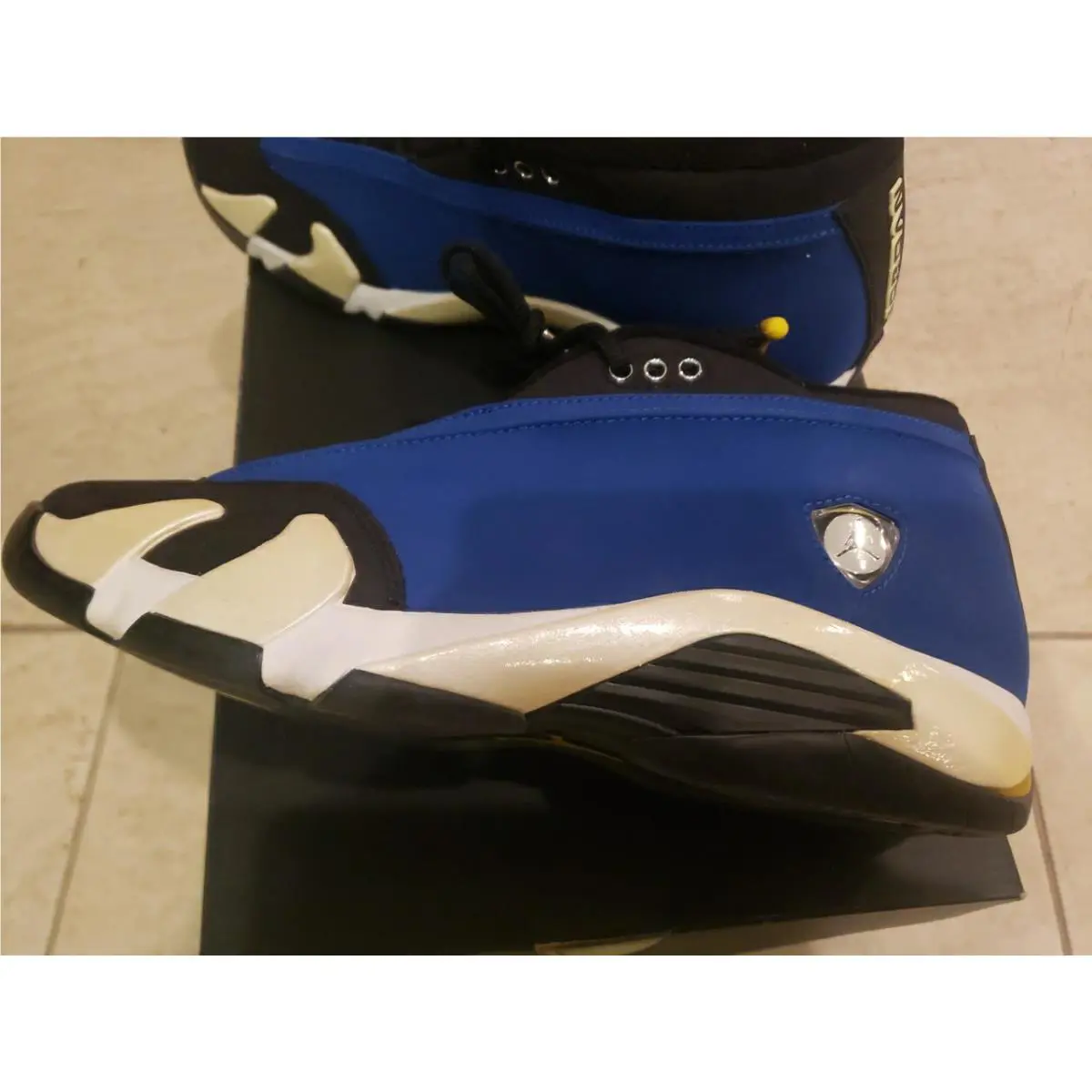 Nike shoes - air jordan 14 retro low - 807511405 - Black/White/Royal 7