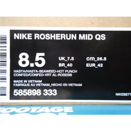 Nike shoes - Nike Rosherun Mid QS - Rosherun Mid - 585898-333 - Gray 6