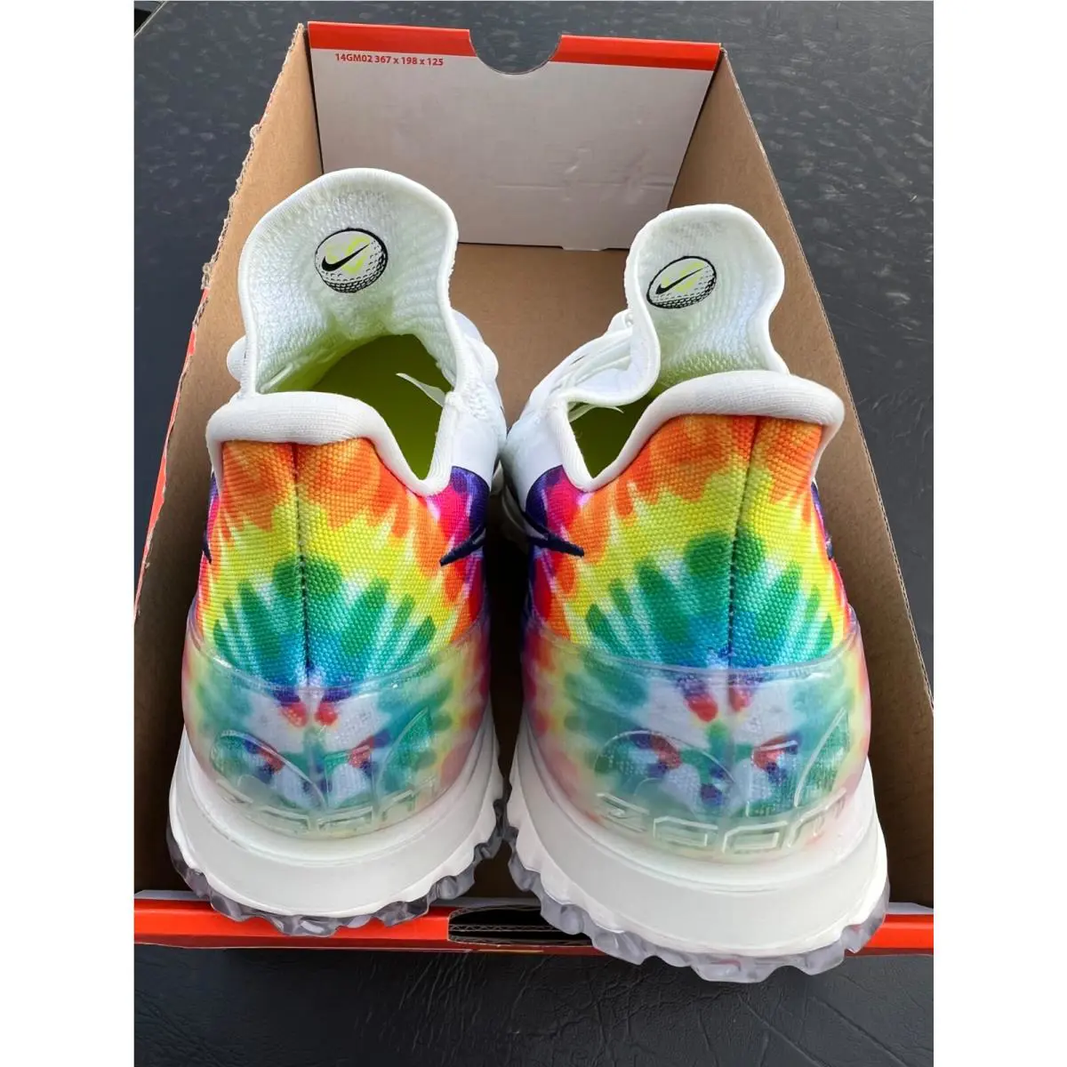 Nike shoes - NIKE AIR ZOOM INFINITY TOUR NRG PGA CHAMPIONSHIP - CT3732-100 - Summit White/Lemon Venom/White/Deep Royal 9