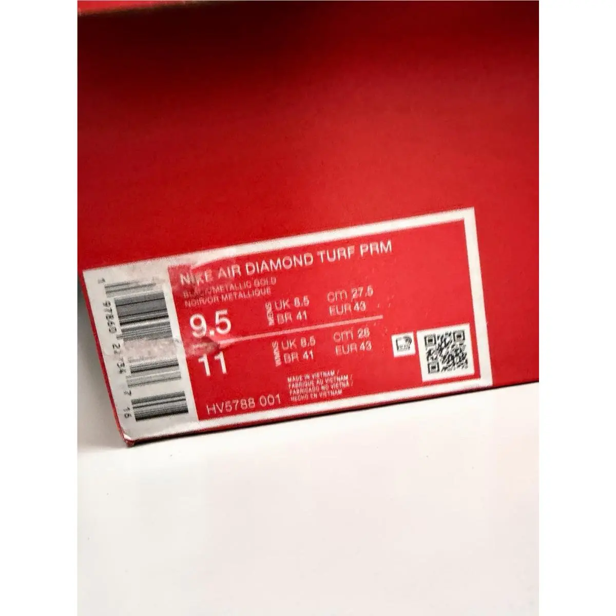 Nike shoes - Nike Air Diamond Turf - Air Diamond Turf - HV5788-001 - Black 0