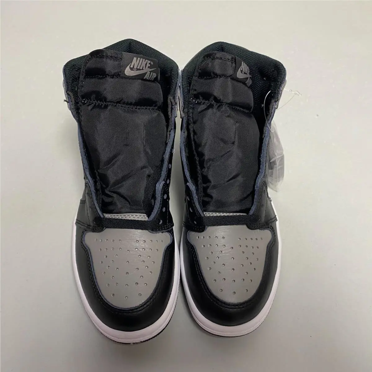 Nike shoes - Nike Air Jordan Retro 1 High OG - 555088-013 - Black/Medium Grey-White (UPC: 884751601569) 1