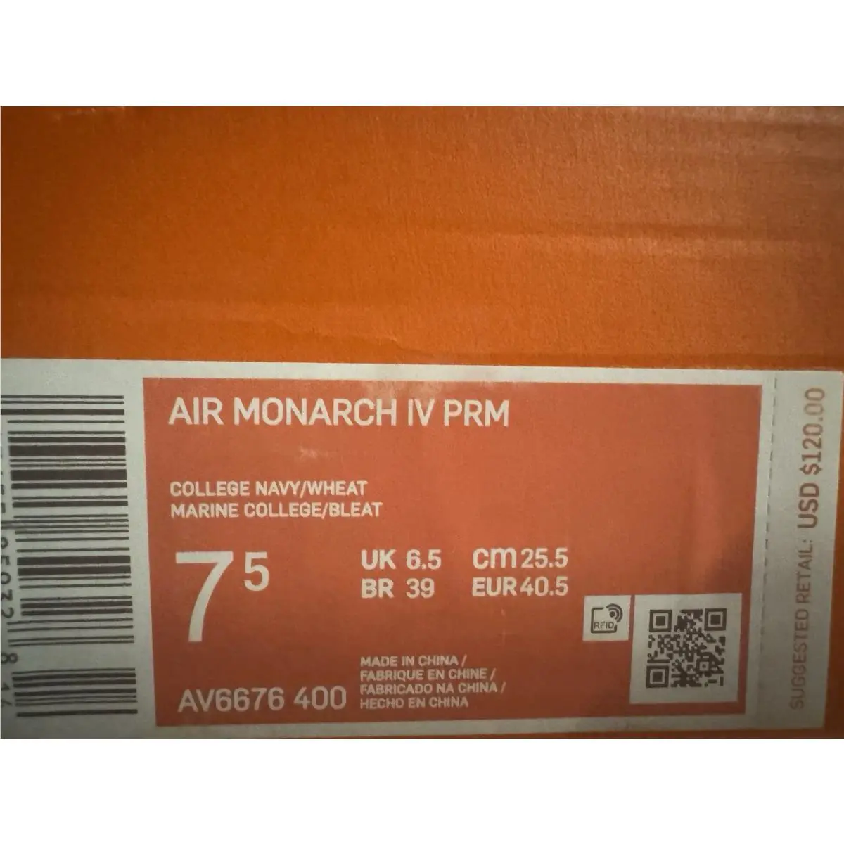 Nike shoes - Nike Air Monarch IV - Air Monarch - AV6676-400 - Blue 6