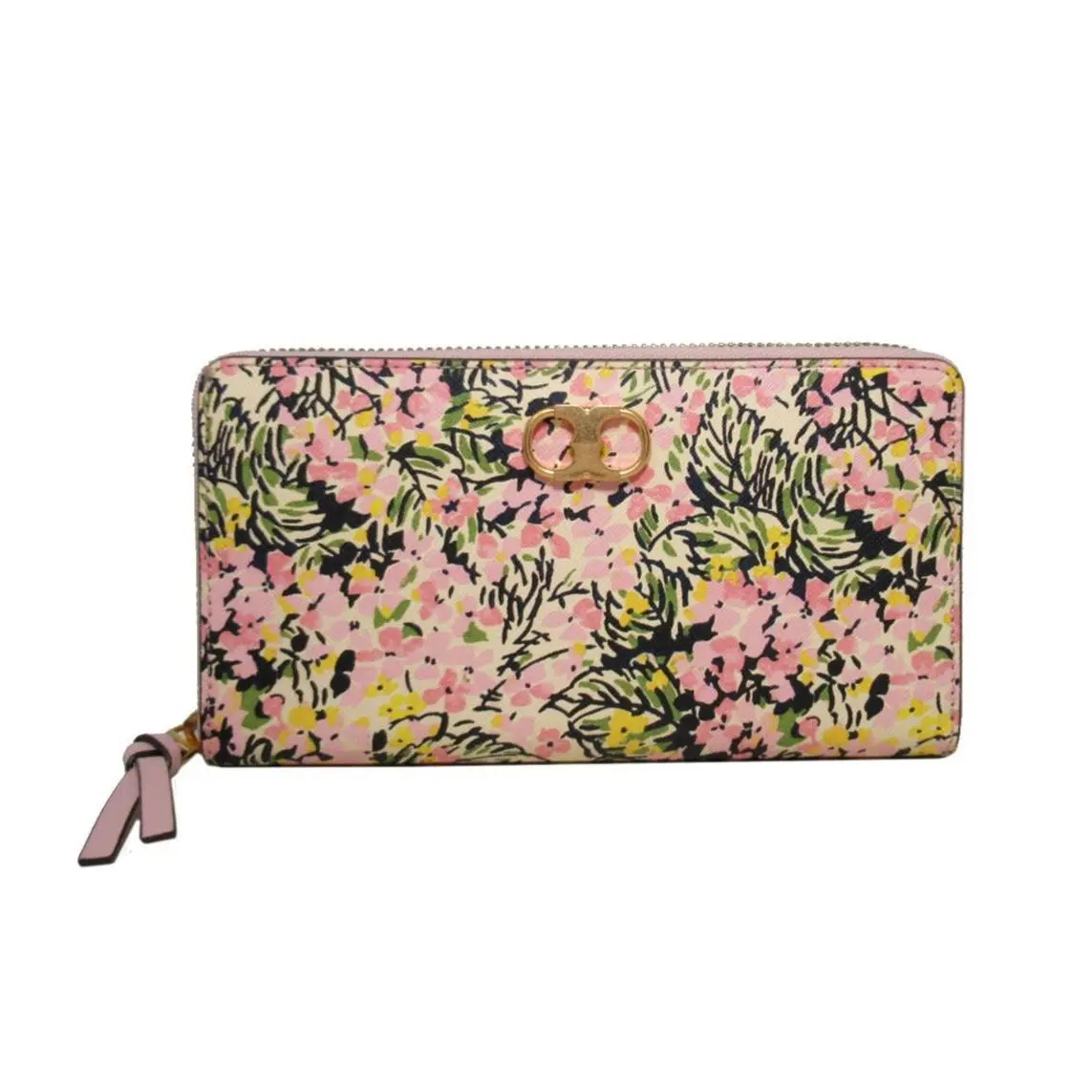 Women`s Continental Wallet Gemini - Flower Field - 73095 by Tory Burch