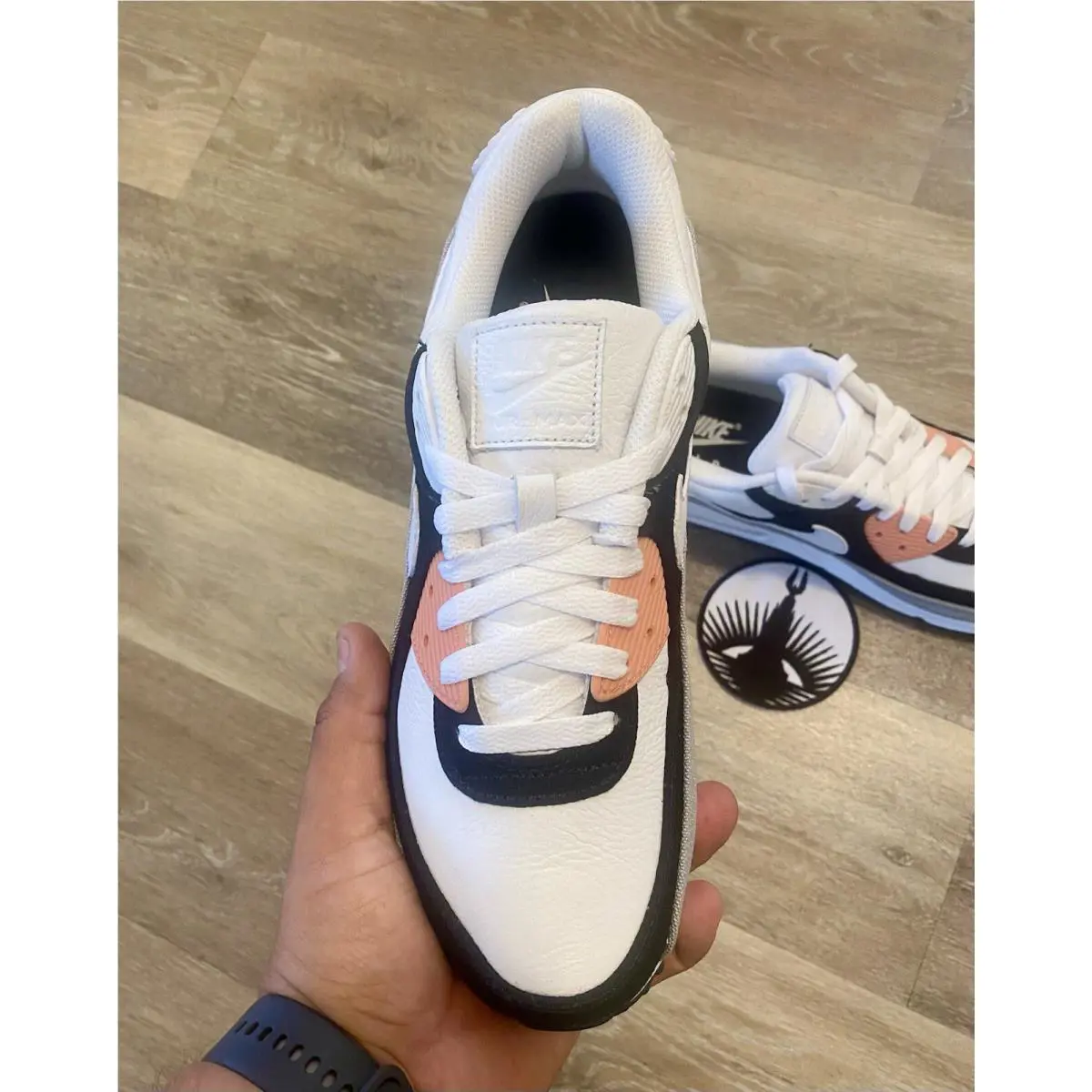 Nike shoes - Nike Air Max 90 NBY - DO7431-900 - White / Black / Grey / Pink (UPC: 196153260450) 4