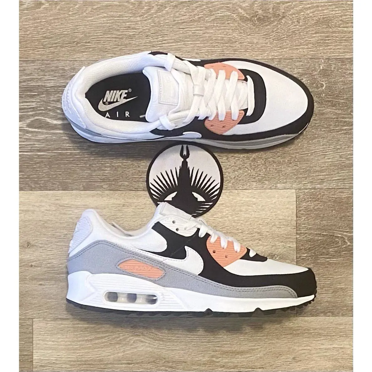 Nike shoes - Nike Air Max 90 NBY - DO7431-900 - White / Black / Grey / Pink (UPC: 196153260450) 5
