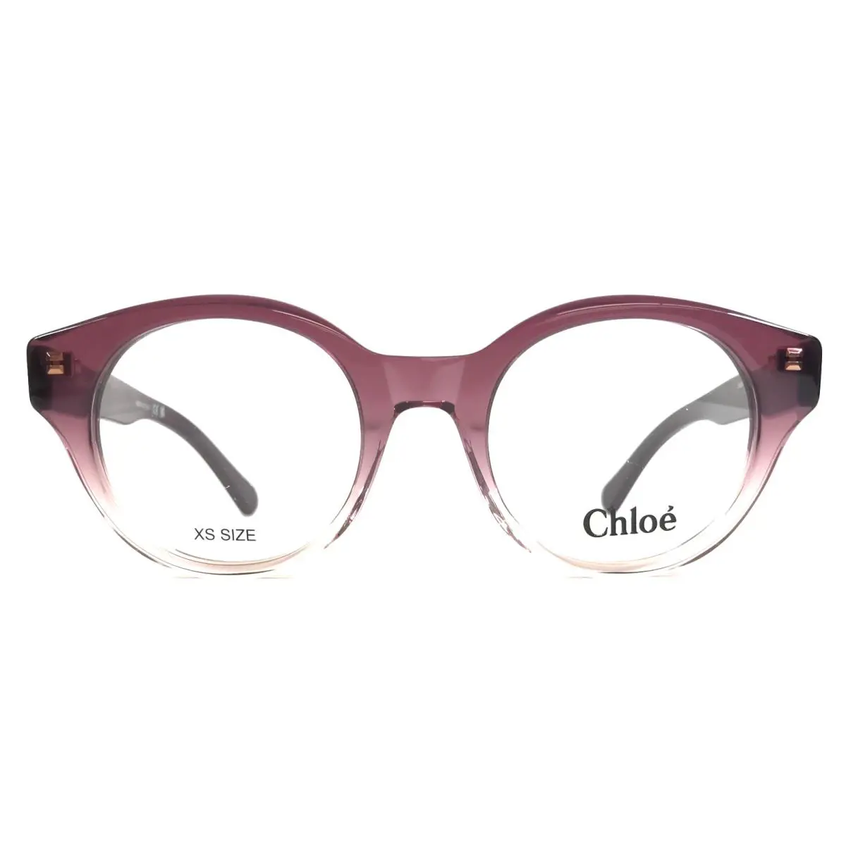 Chloe Eyeglasses Frames CH0271O 003 Purple Gradient Round Full Rim 47-20-140